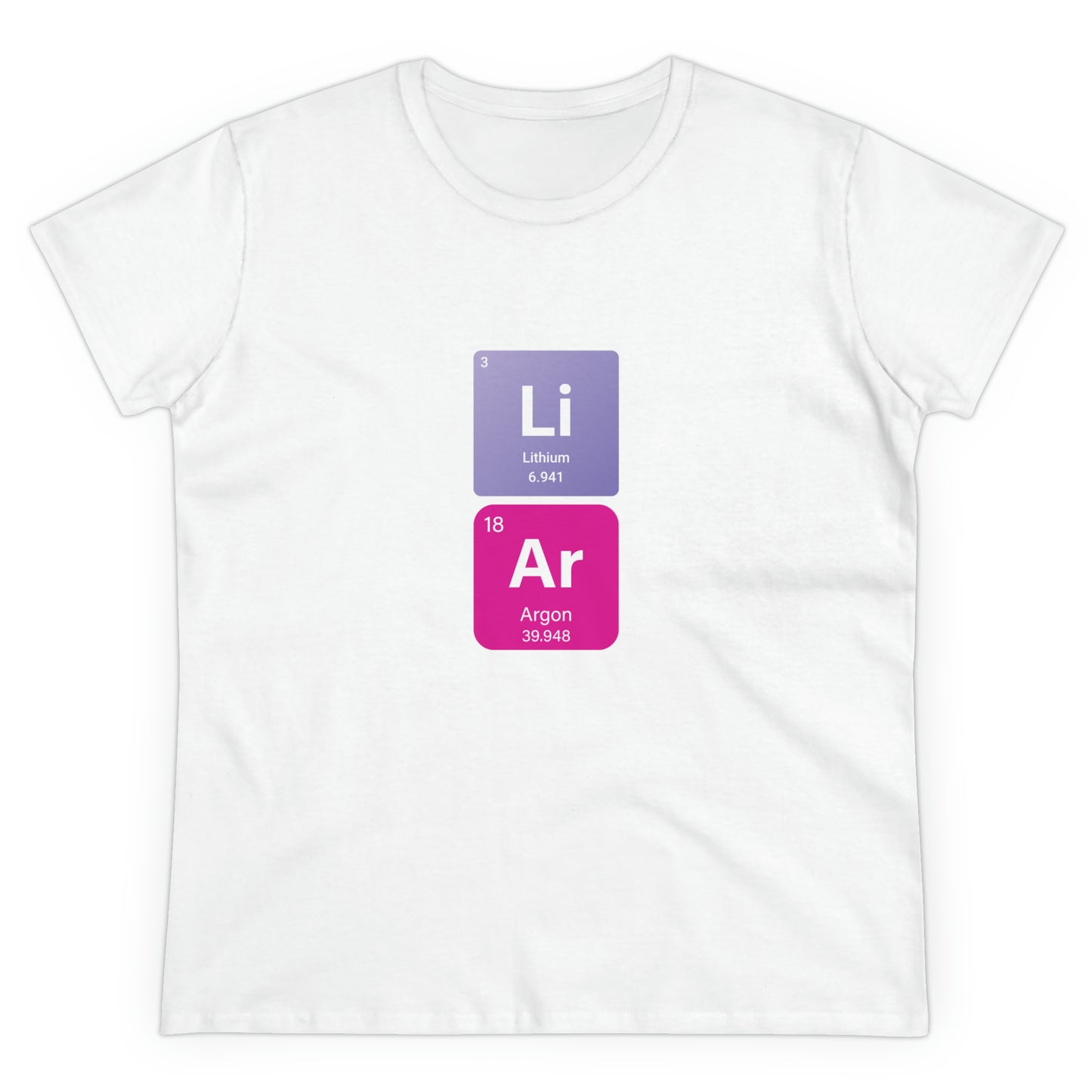 True Liar Bold Chemistry Women's Midweight Cotton Tshirt
