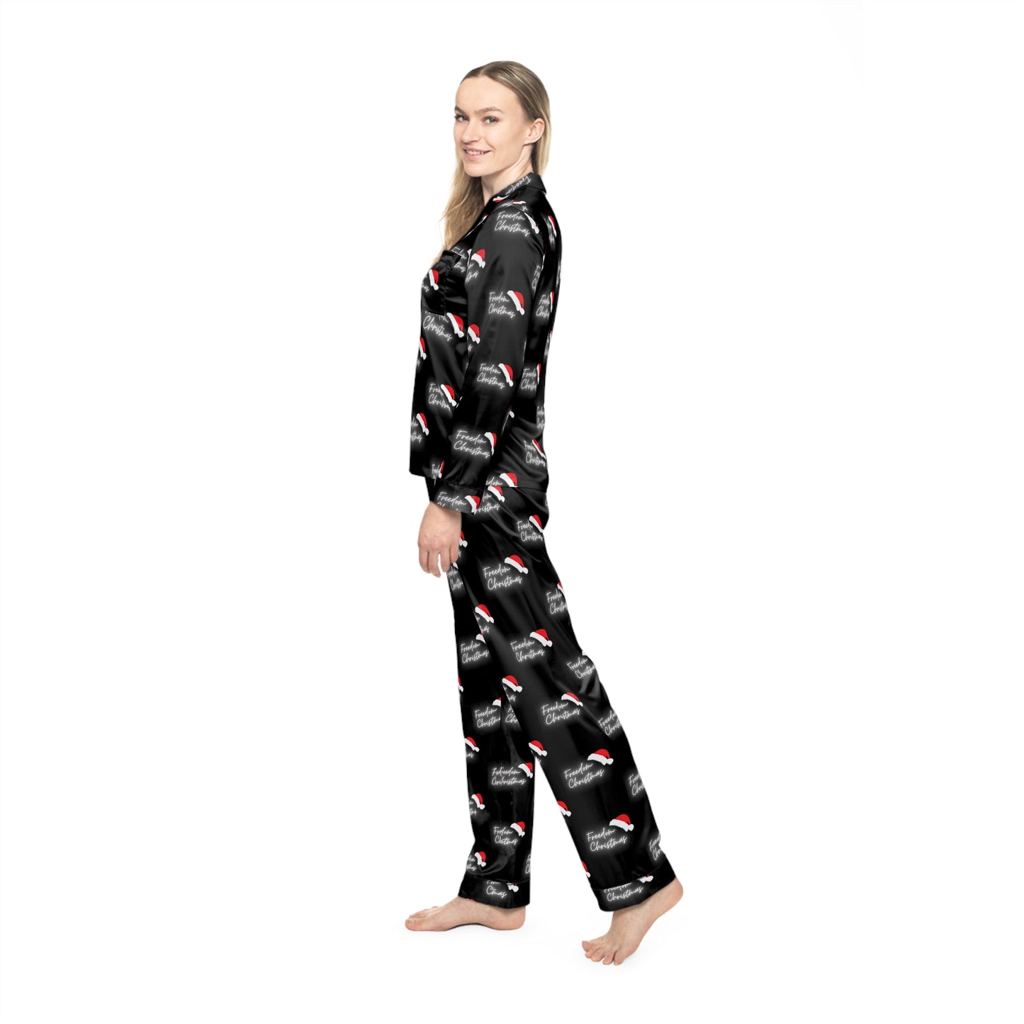 Christmas Freedom Women's Satin Pajamas