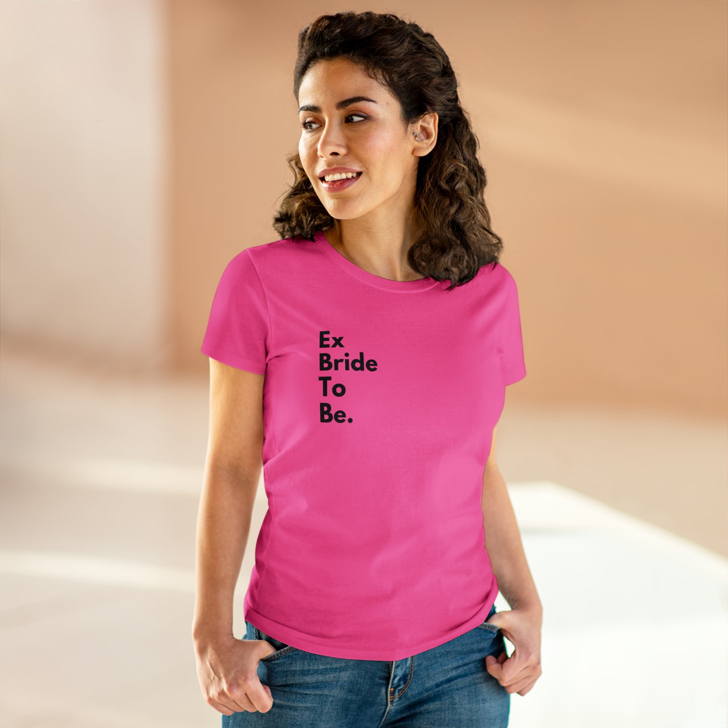 Divorce Party 'Ex Bride" Women's Midweight Cotton Tshirt