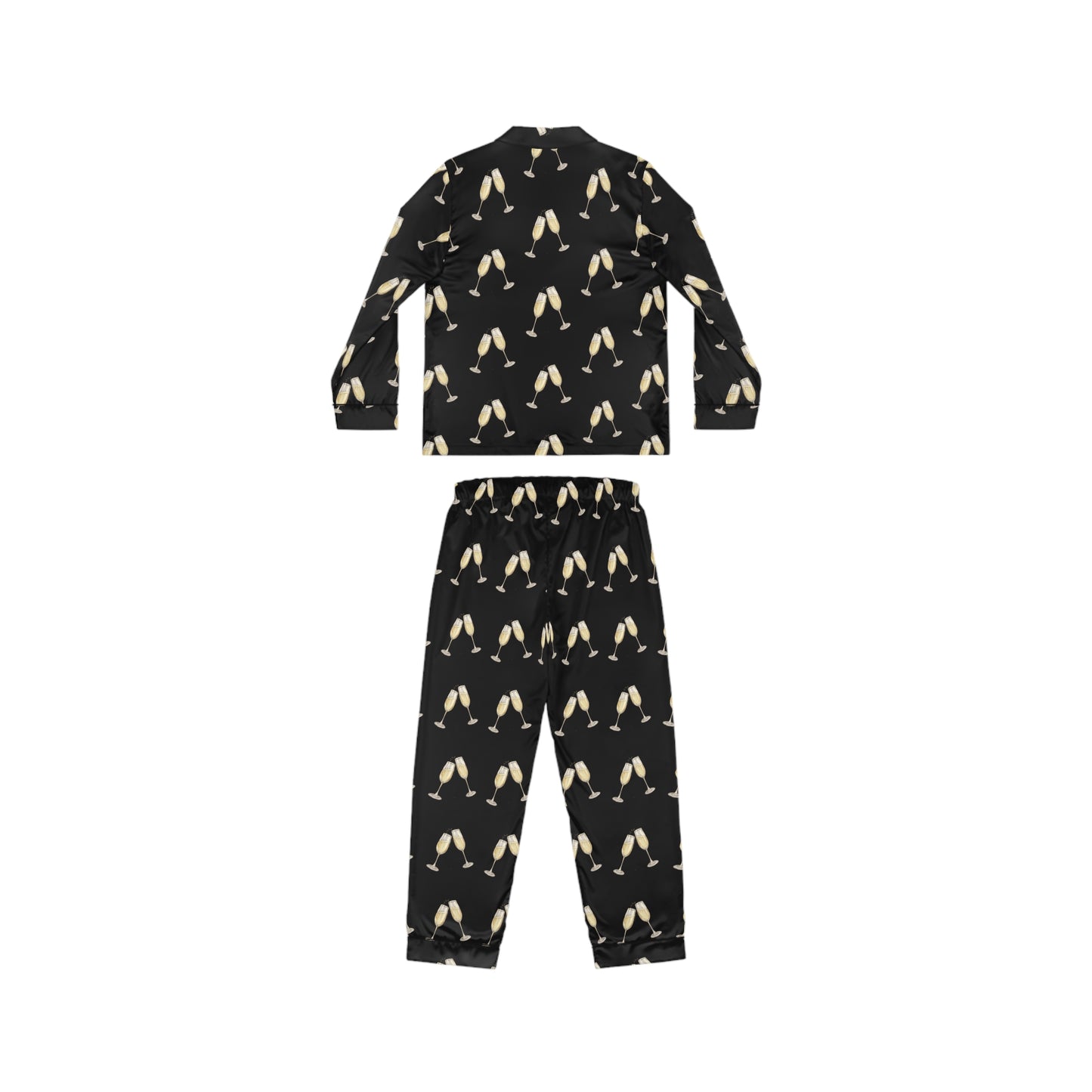 Champagne Women's Satin Pajamas