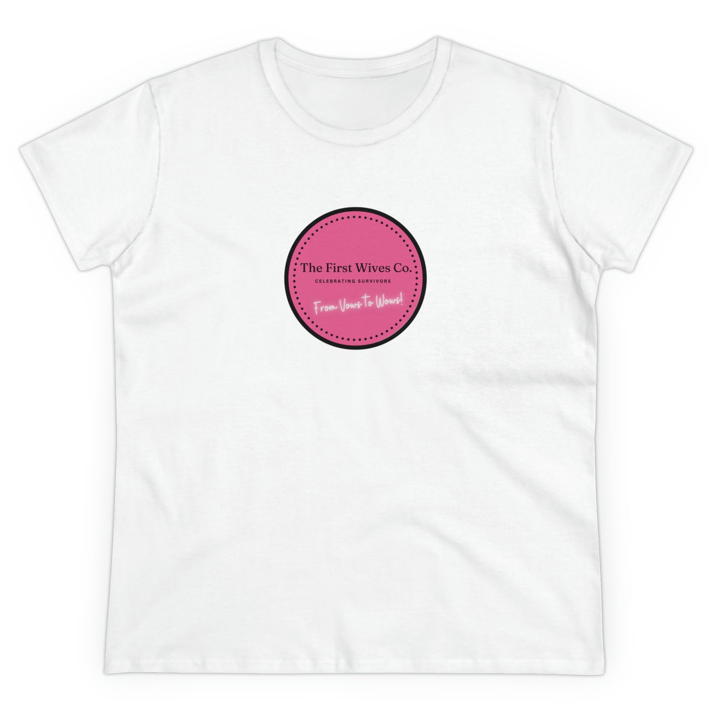 First Wives Logo Women's Midweight Cotton Tshirt