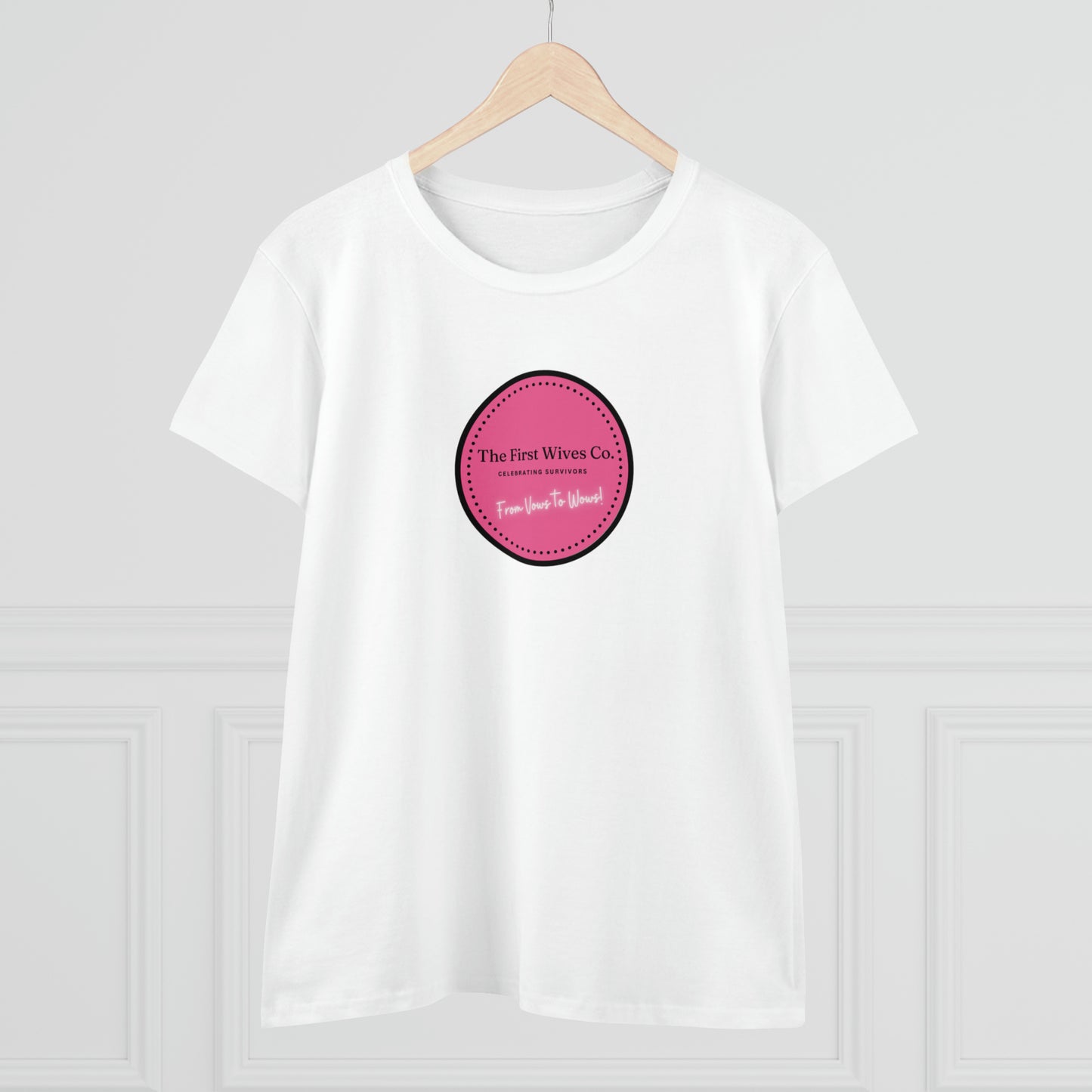 First Wives Logo Women's Midweight Cotton Tshirt