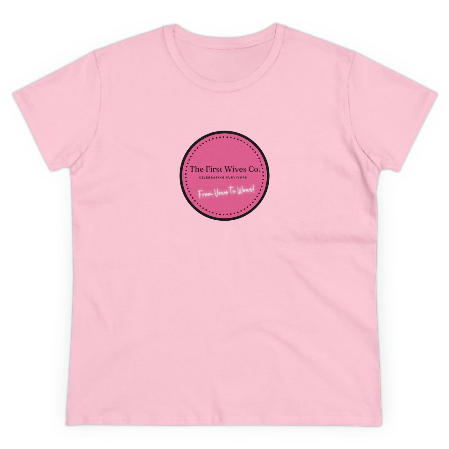 First Wives Logo Women's Midweight Cotton Tshirt