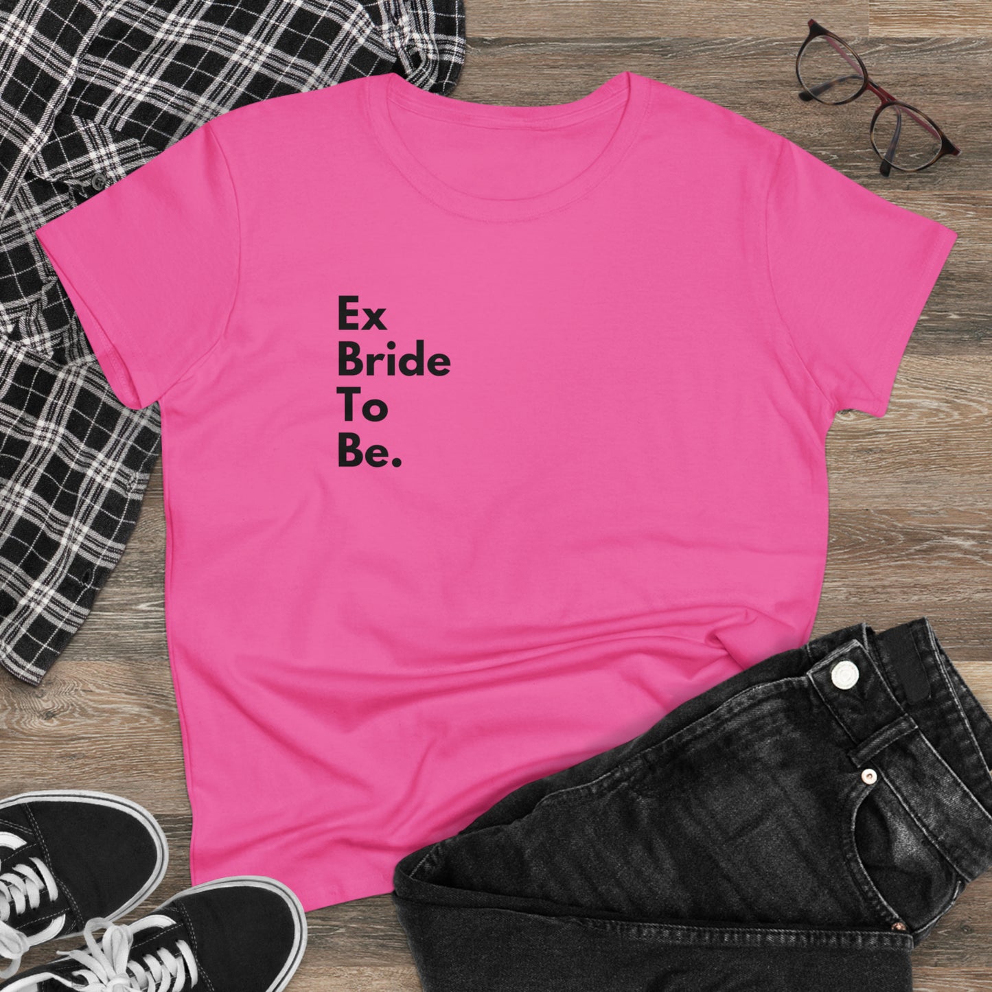 Divorce Party 'Ex Bride" Women's Midweight Cotton Tshirt