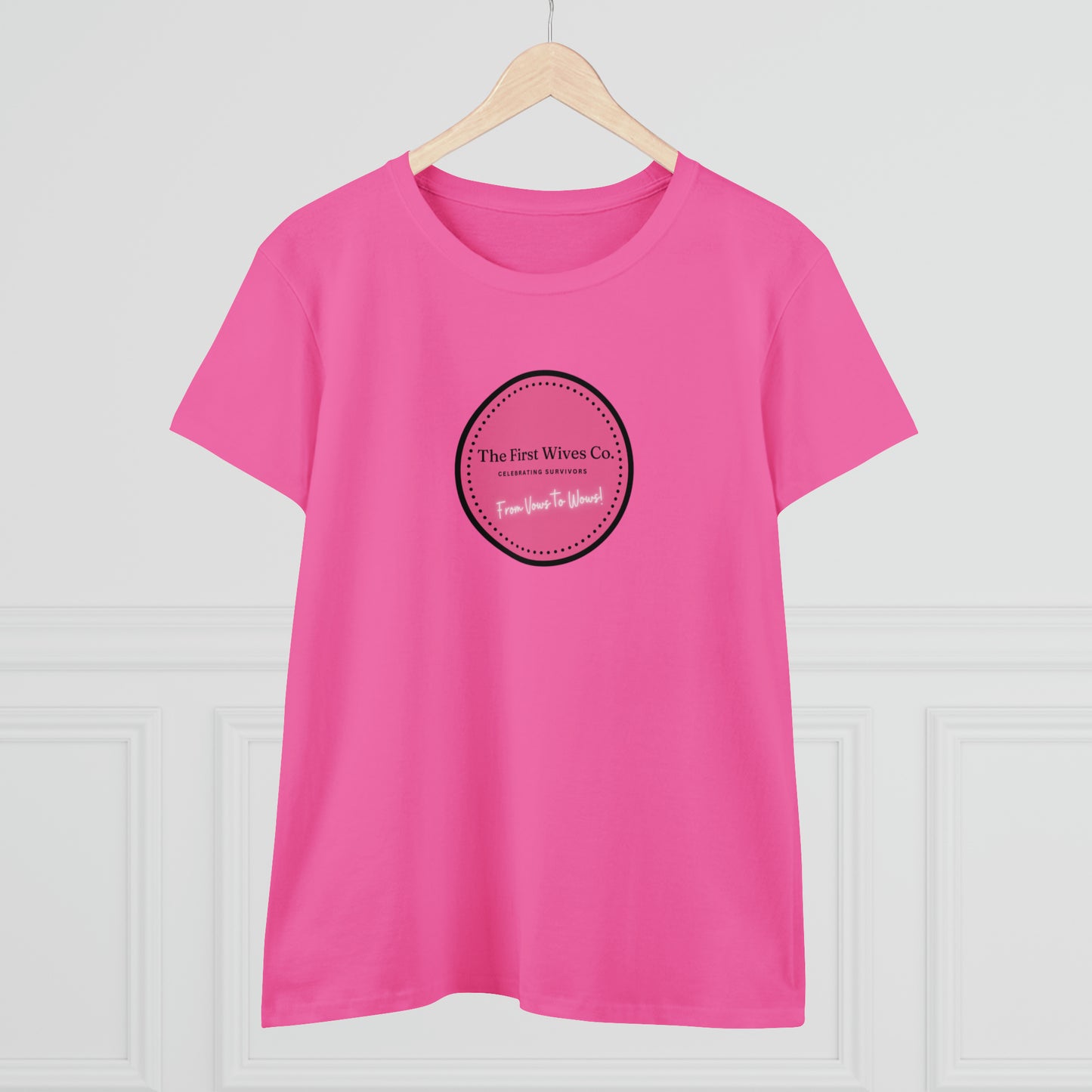 First Wives Logo Women's Midweight Cotton Tshirt