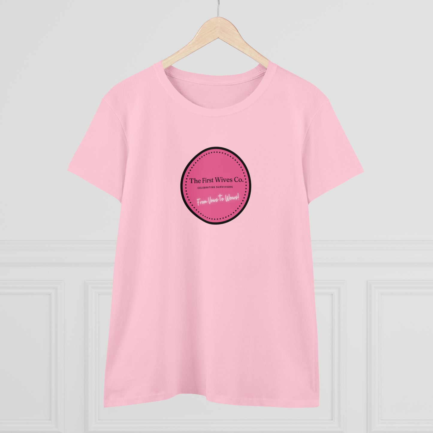 First Wives Logo Women's Midweight Cotton Tshirt