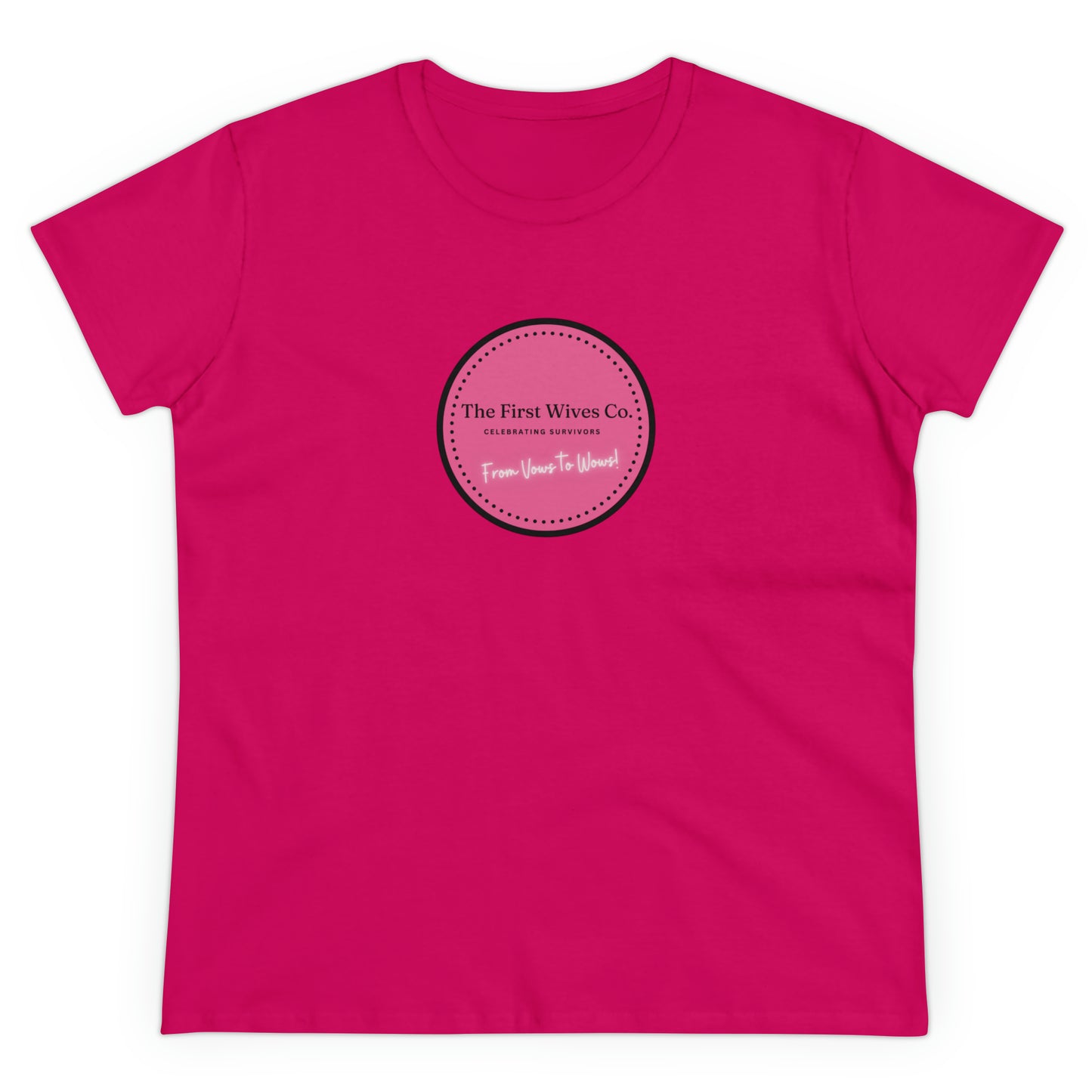First Wives Logo Women's Midweight Cotton Tshirt