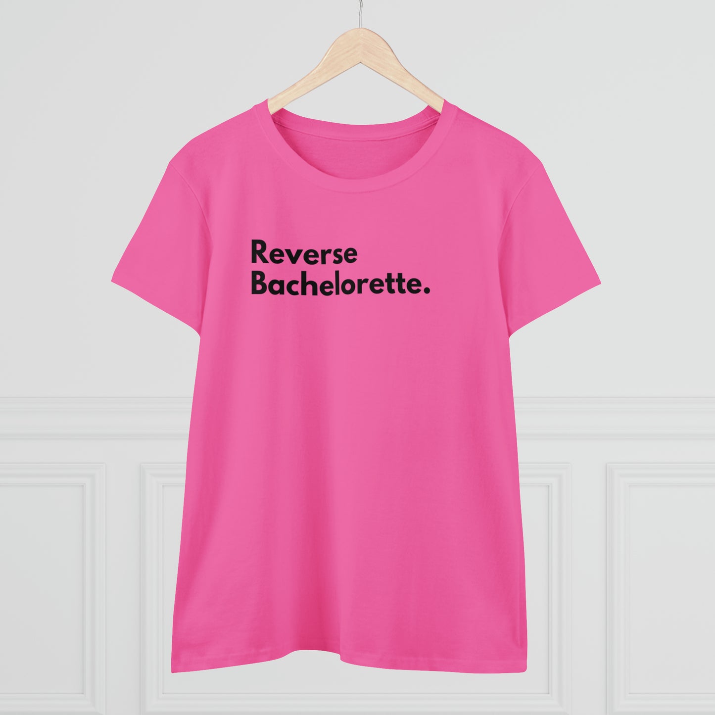 Divorce Party 'Reverse' Women's Midweight Cotton Tshirt