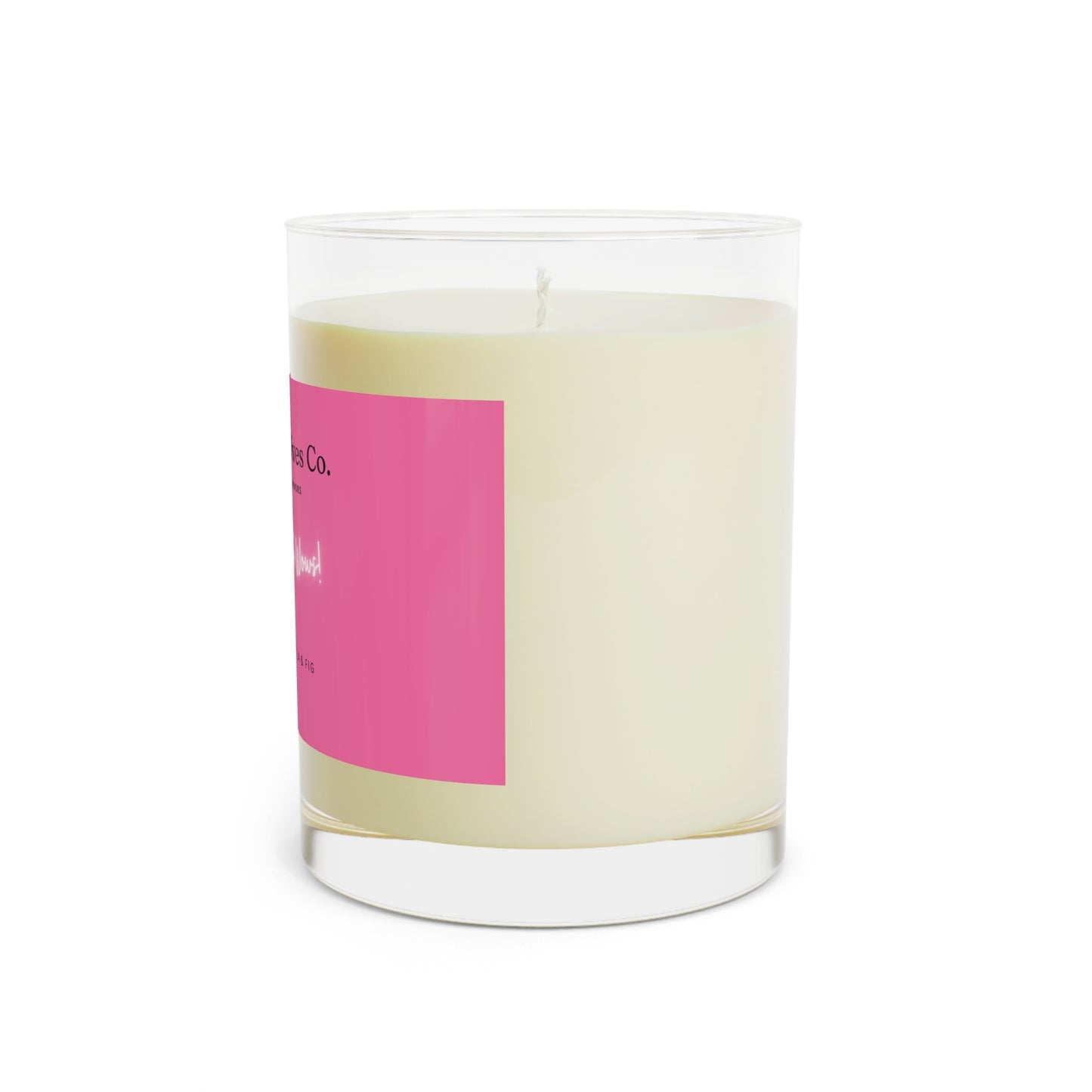 Calming White Tea and Fig Scented Candle - Full Glass, 11oz