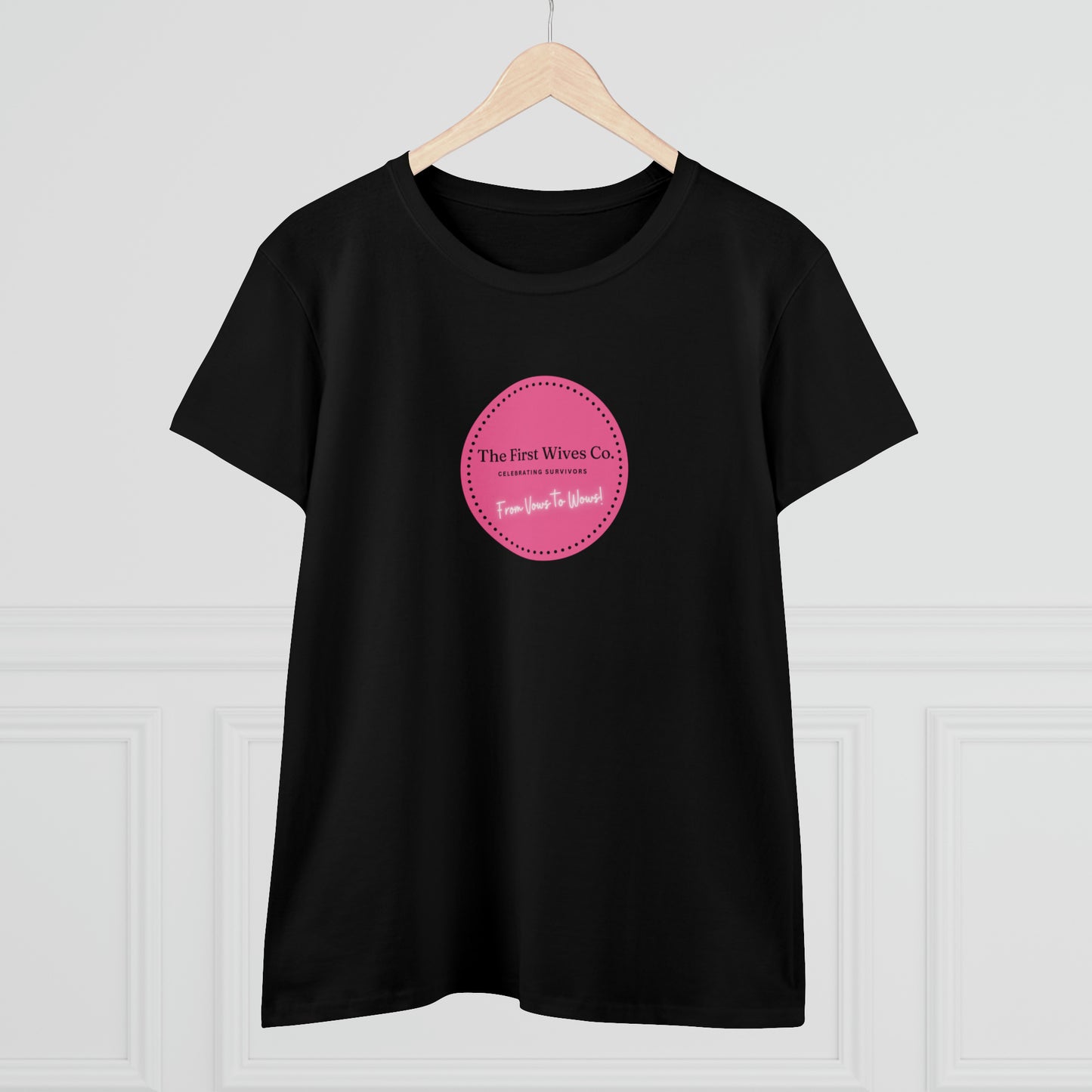 First Wives Logo Women's Midweight Cotton Tshirt