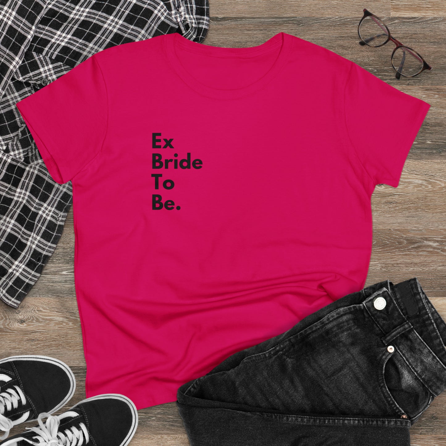 Divorce Party 'Ex Bride" Women's Midweight Cotton Tshirt