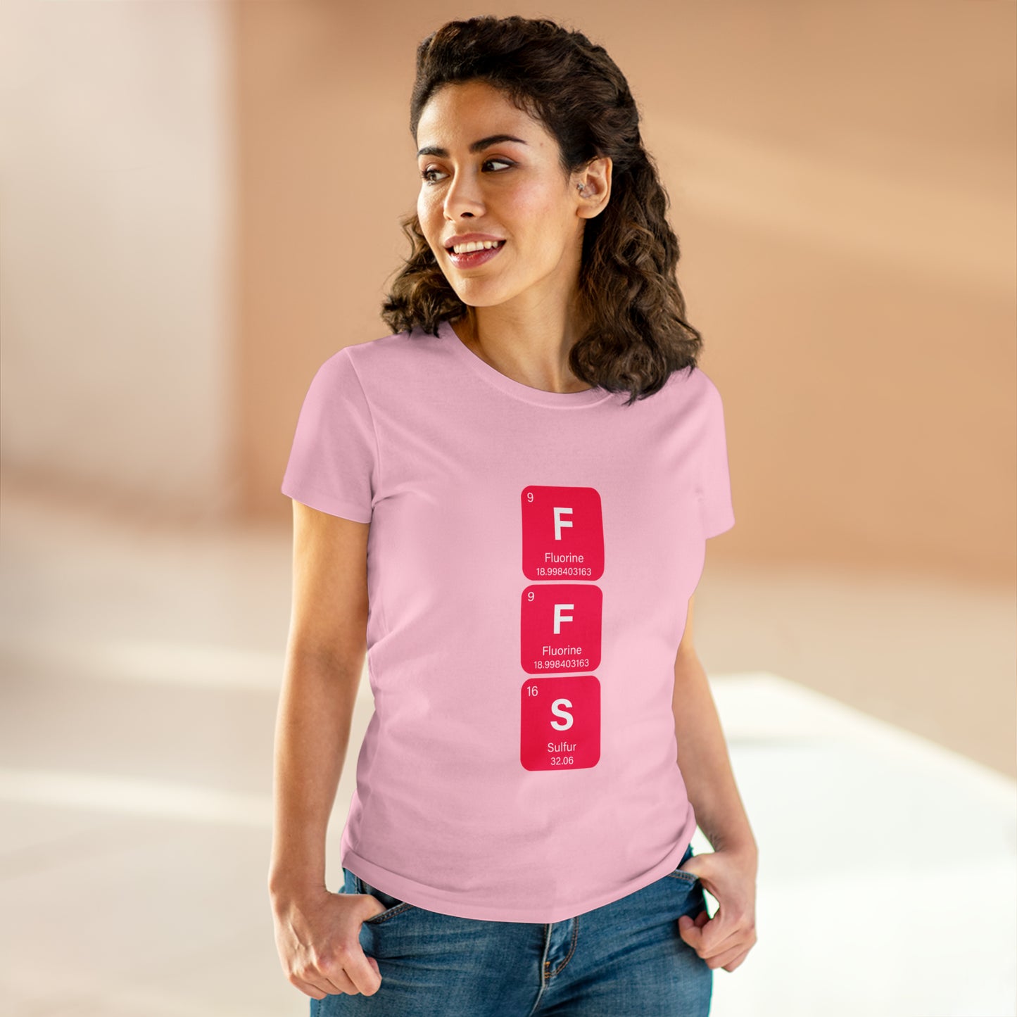 FFS Bold Chemistry Women's Midweight Cotton Tshirt