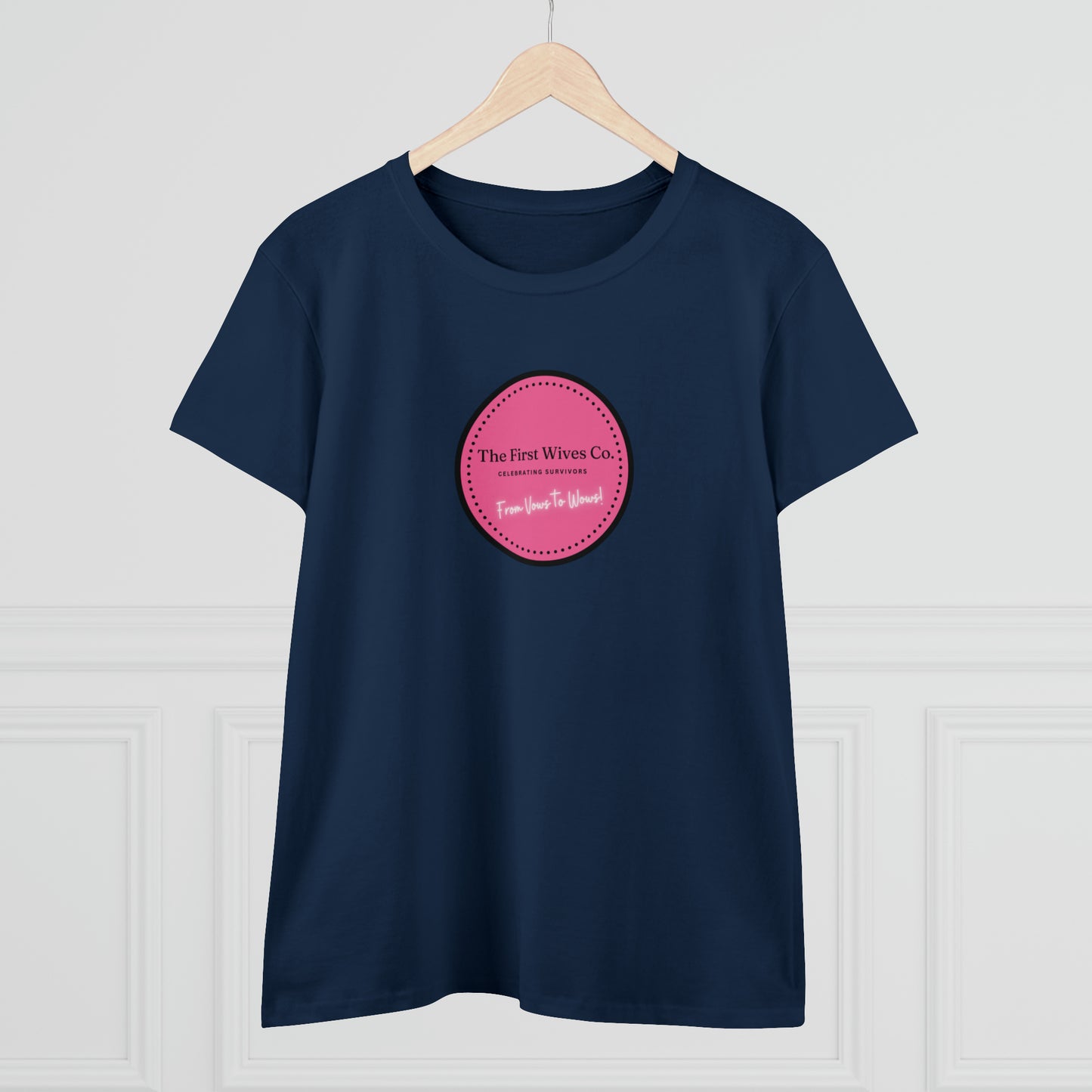 First Wives Logo Women's Midweight Cotton Tshirt