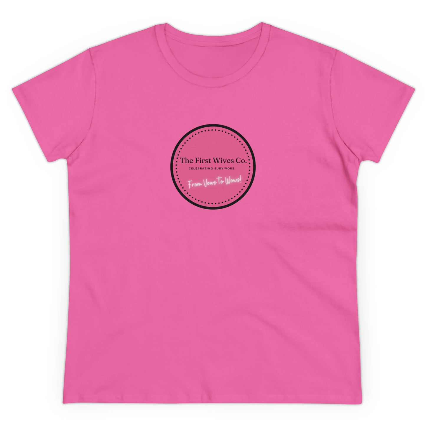 First Wives Logo Women's Midweight Cotton Tshirt