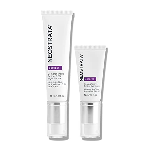 NEOSTRATA Comprehensive Retinol 0.3% Night Serum Potent Regenerative Treatment with Retinol, NeoGlucosamine and Hyaluronic Acid Fragrance-Free Oil-free, 1 fl. oz.