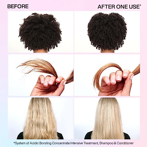 Redken Bonding Shampoo & Conditioner Set for Damaged Hair Repair | Acidic Bonding Concentrate | Sulfate-Free | Repairs Bleached or Color-Treated Hair | For All Hair Types | 10.1 Fl Oz