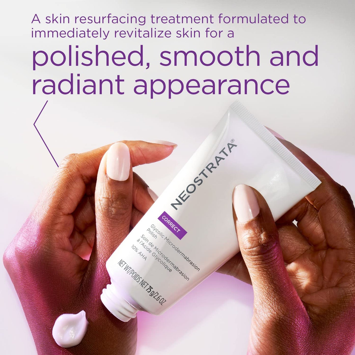 NEOSTRATA Glycolic Microdermabrasion Face Polish Skin Resurfacing Treatment For All Skin Types, 2.6 oz.