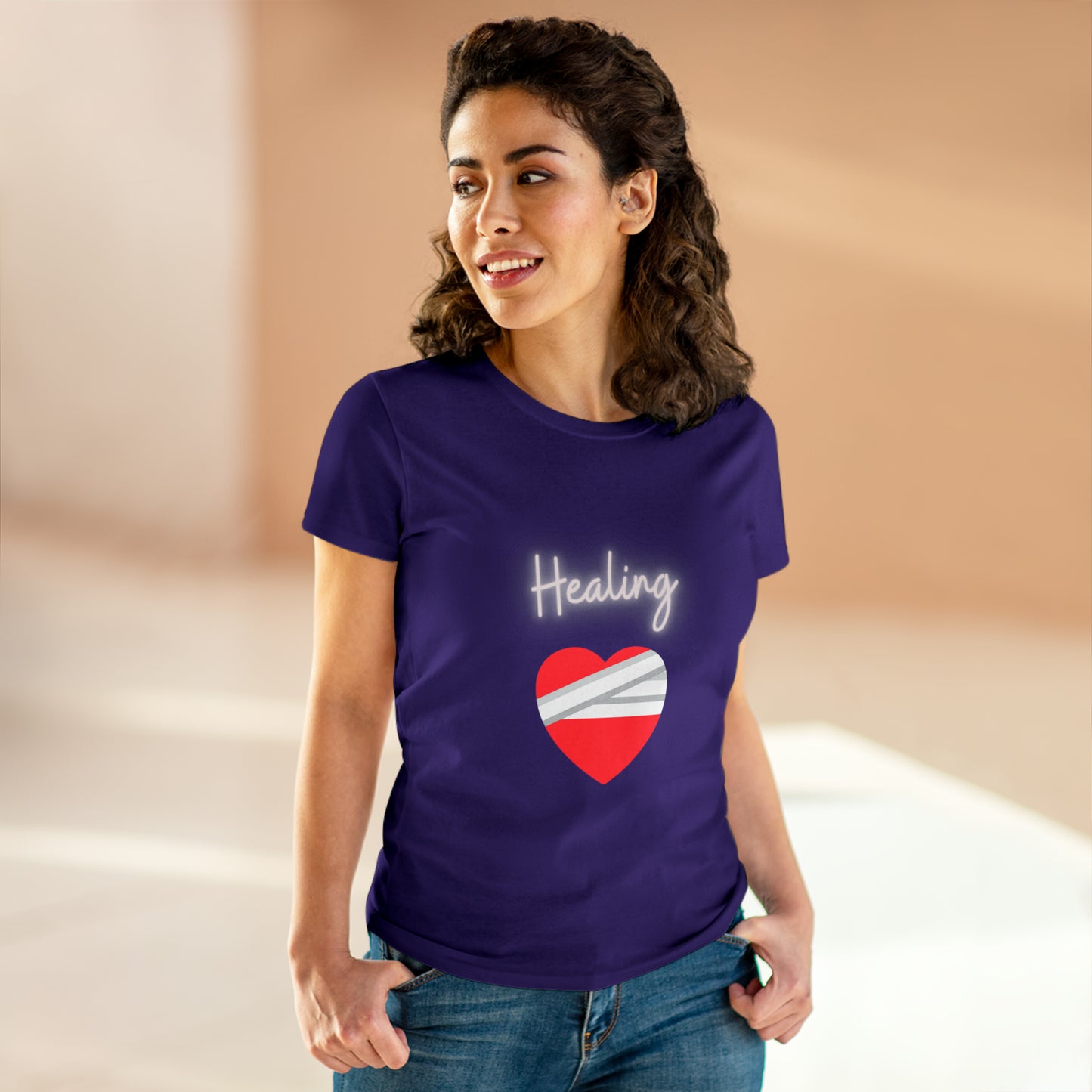 Healing Women's Midweight Cotton Tshirt