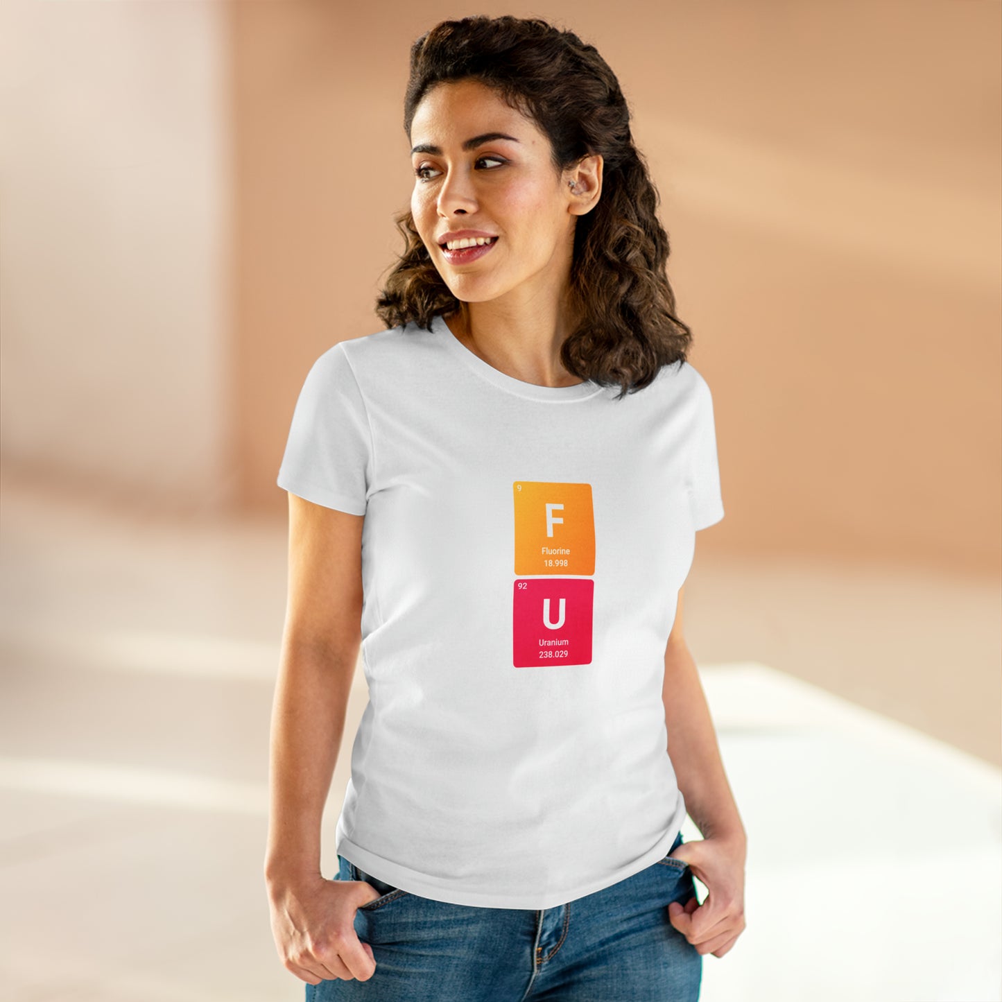 FU Bold Chemistry Women's Midweight Cotton Tshirt