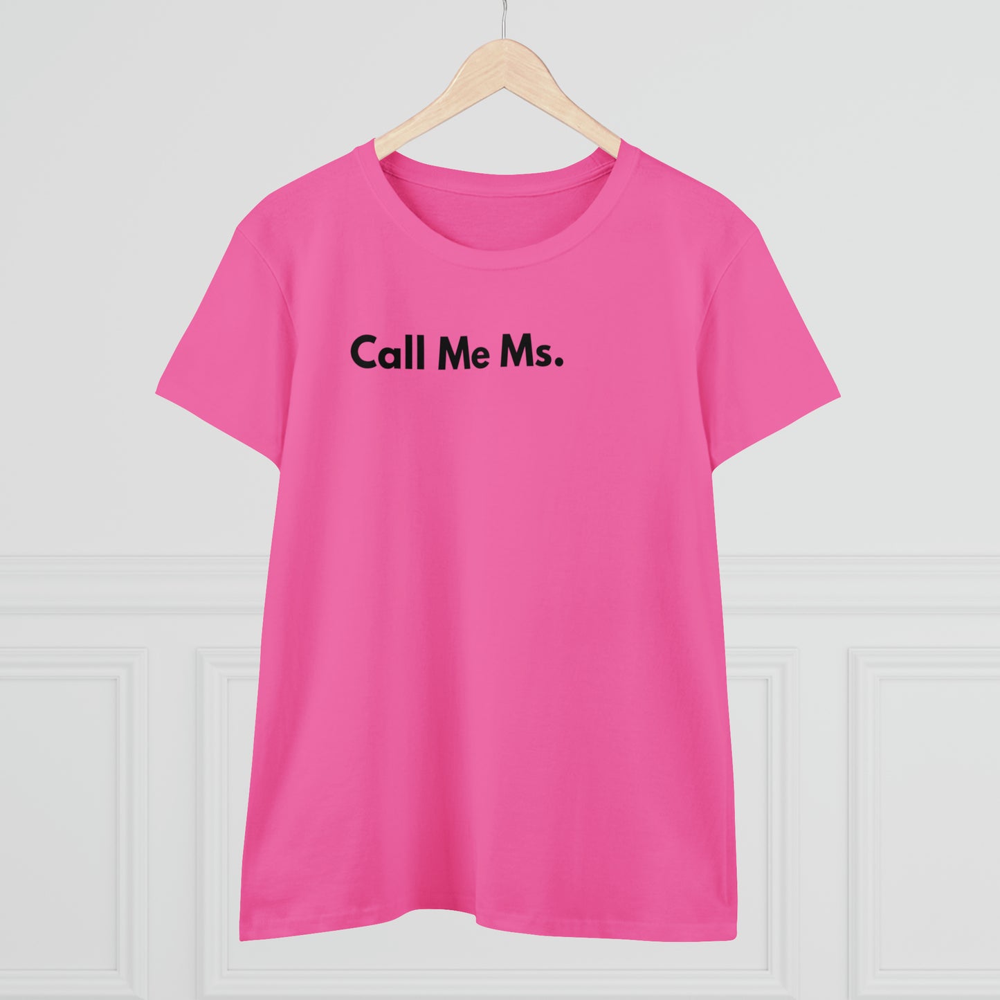 Divorce Party Call Me Ms. Women's Midweight Cotton Tshirt