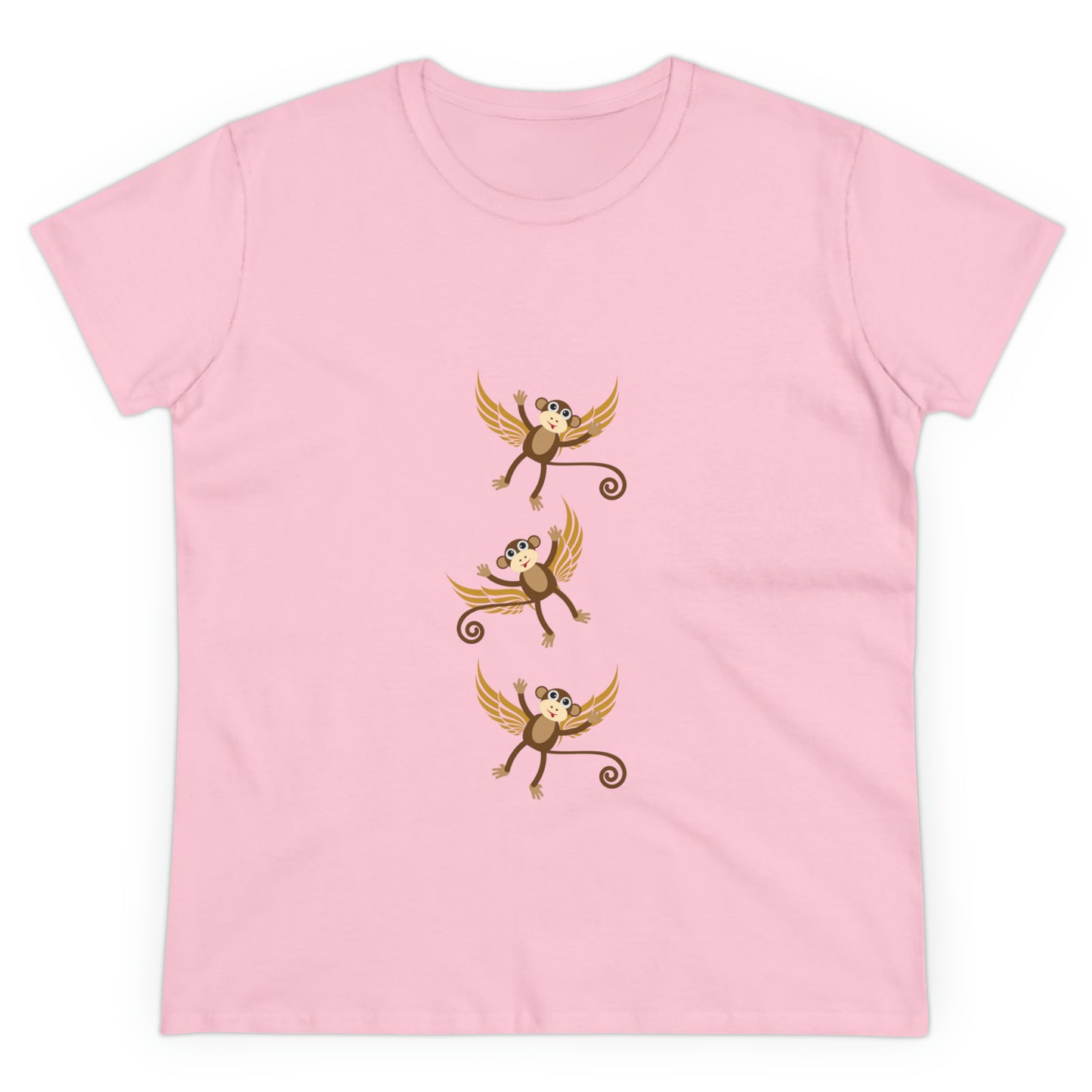 Flying Monkeys Women's Midweight Cotton Tshirt