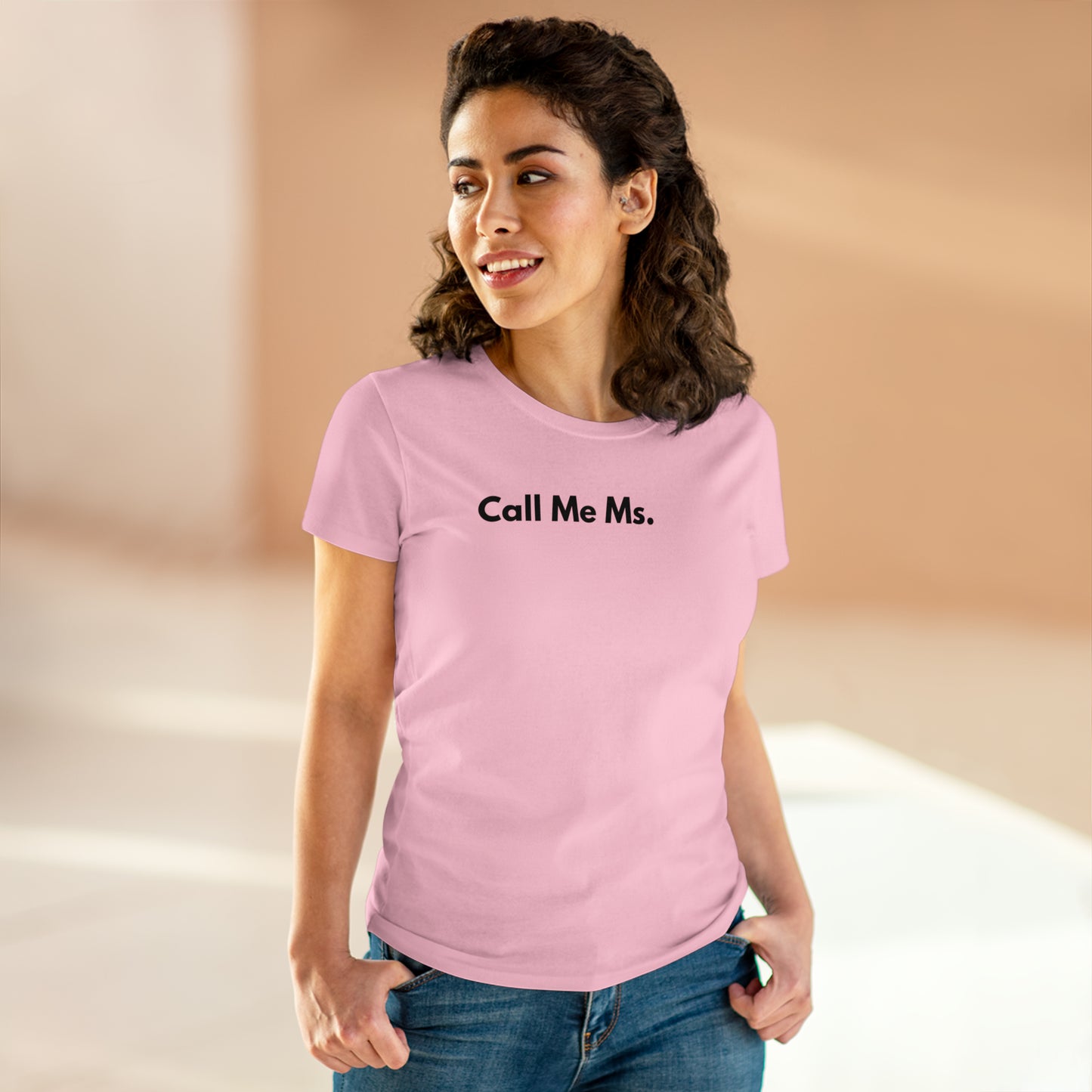 Divorce Party Call Me Ms. Women's Midweight Cotton Tshirt