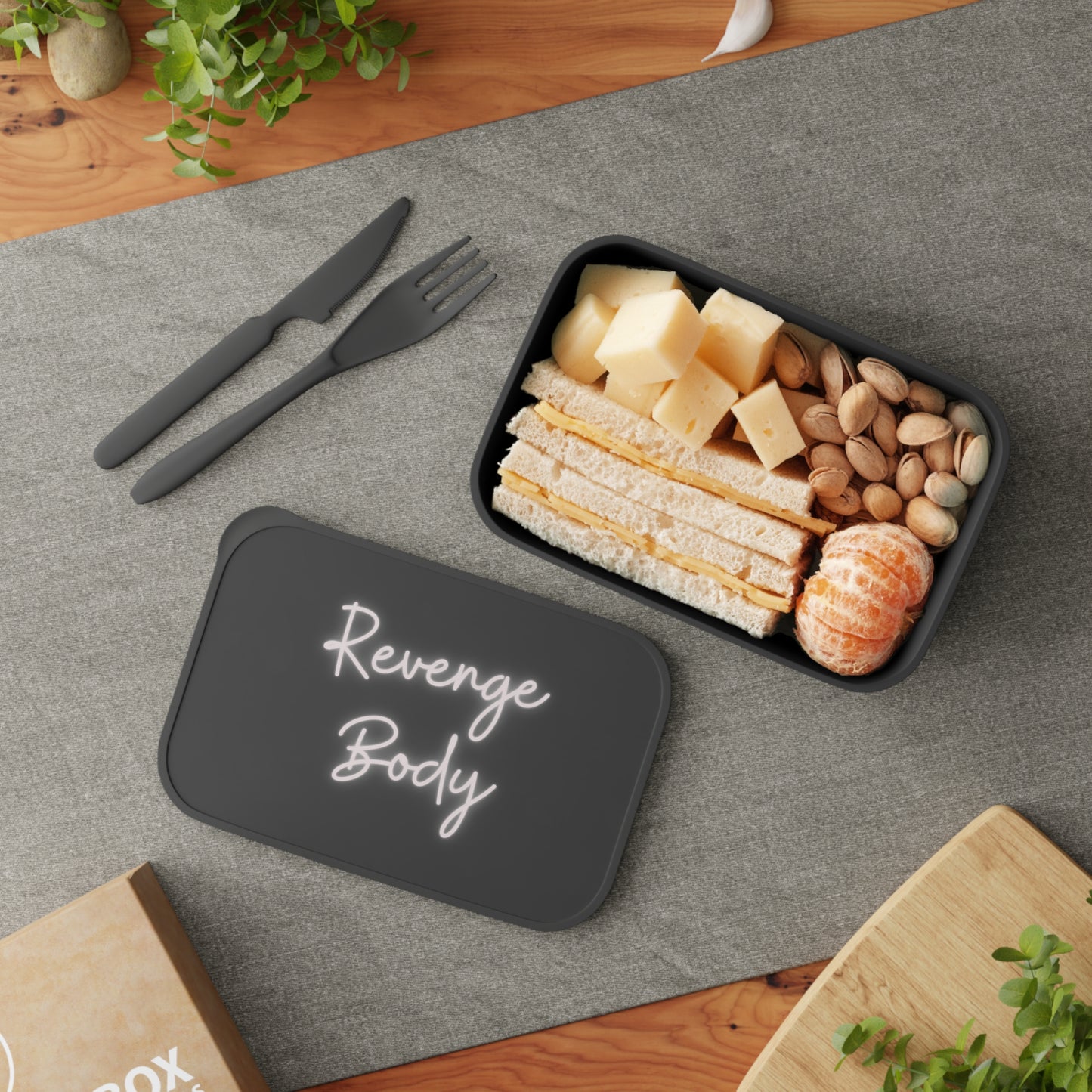 Revenge Body PLA Bento Box with Band and Utensils