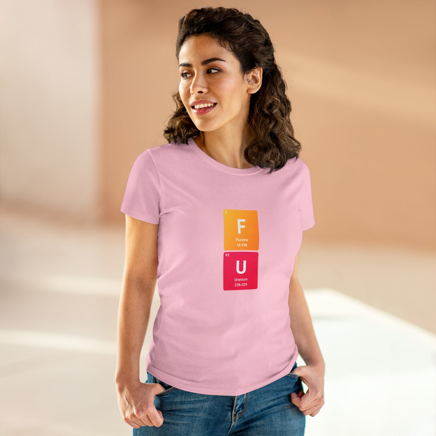 FU Bold Chemistry Women's Midweight Cotton Tshirt