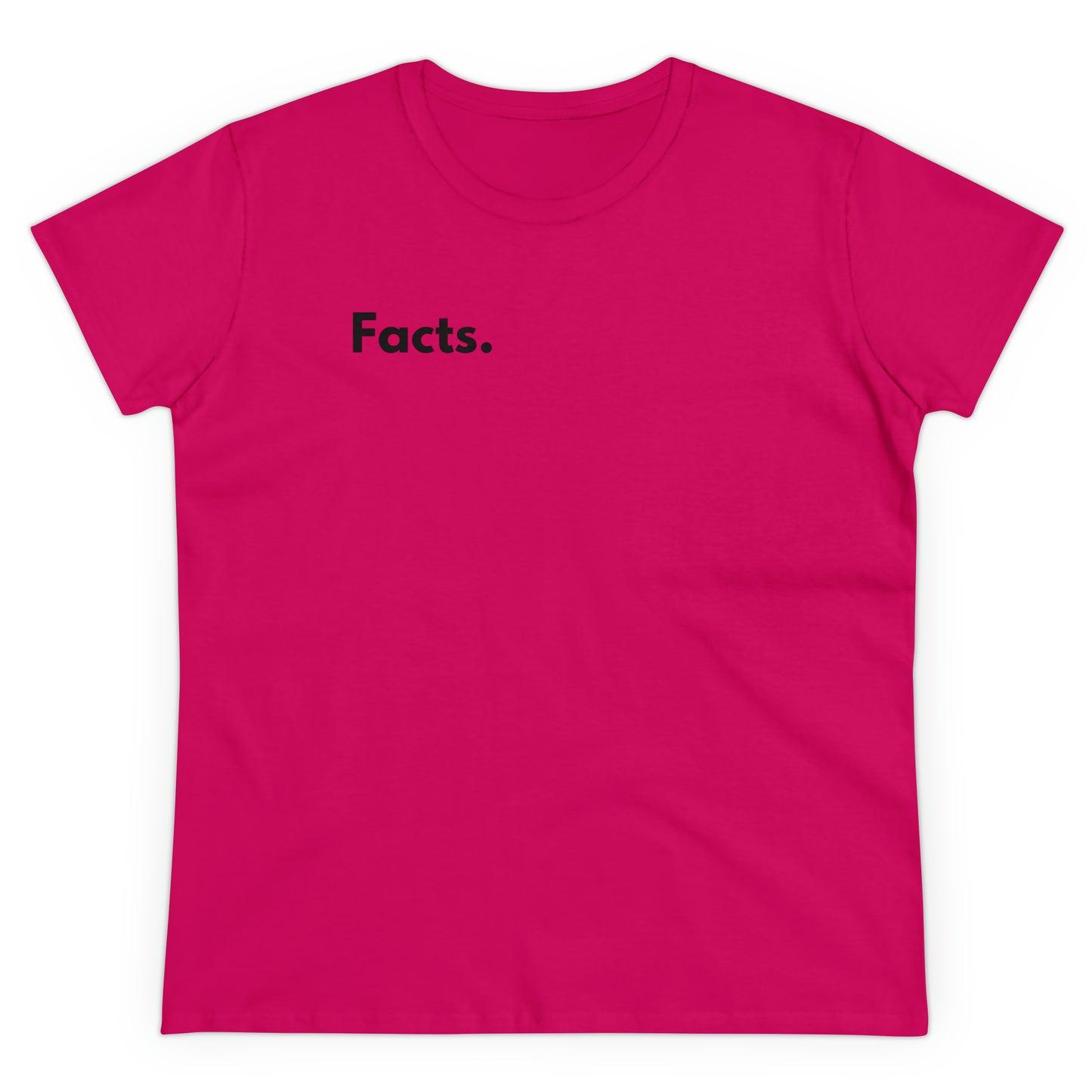 Facts Women's Midweight Cotton Tshirt