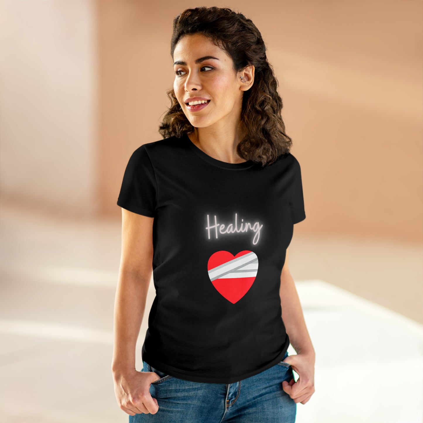 Healing Women's Midweight Cotton Tshirt