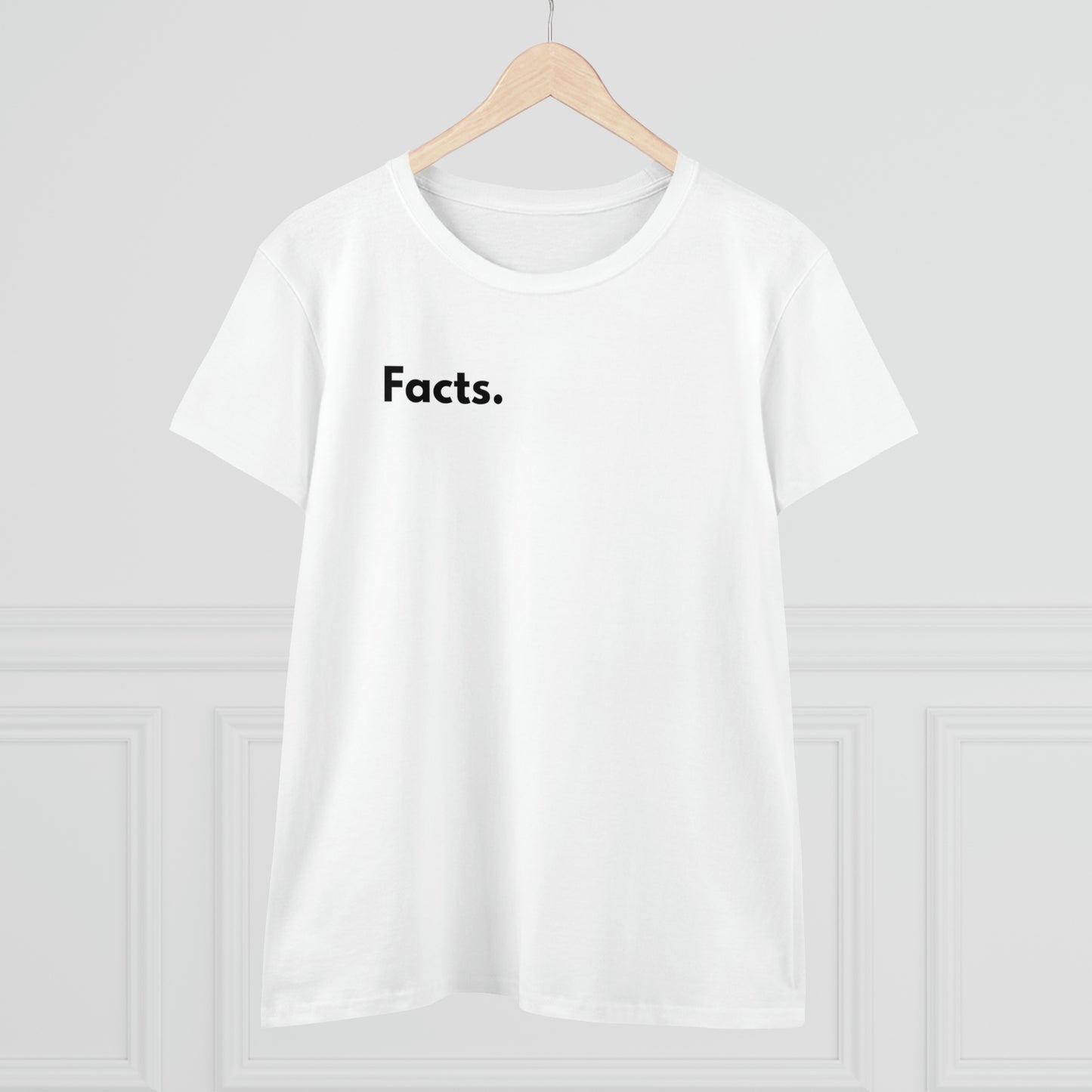 Facts Women's Midweight Cotton Tshirt