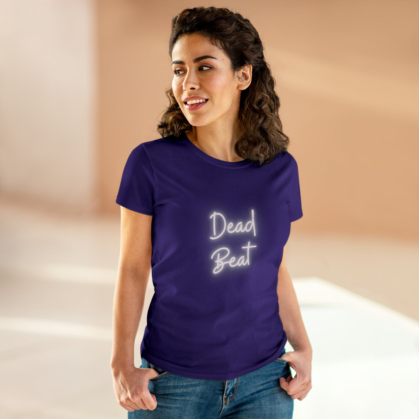 Dead Beat Women's Midweight Cotton Tshirt