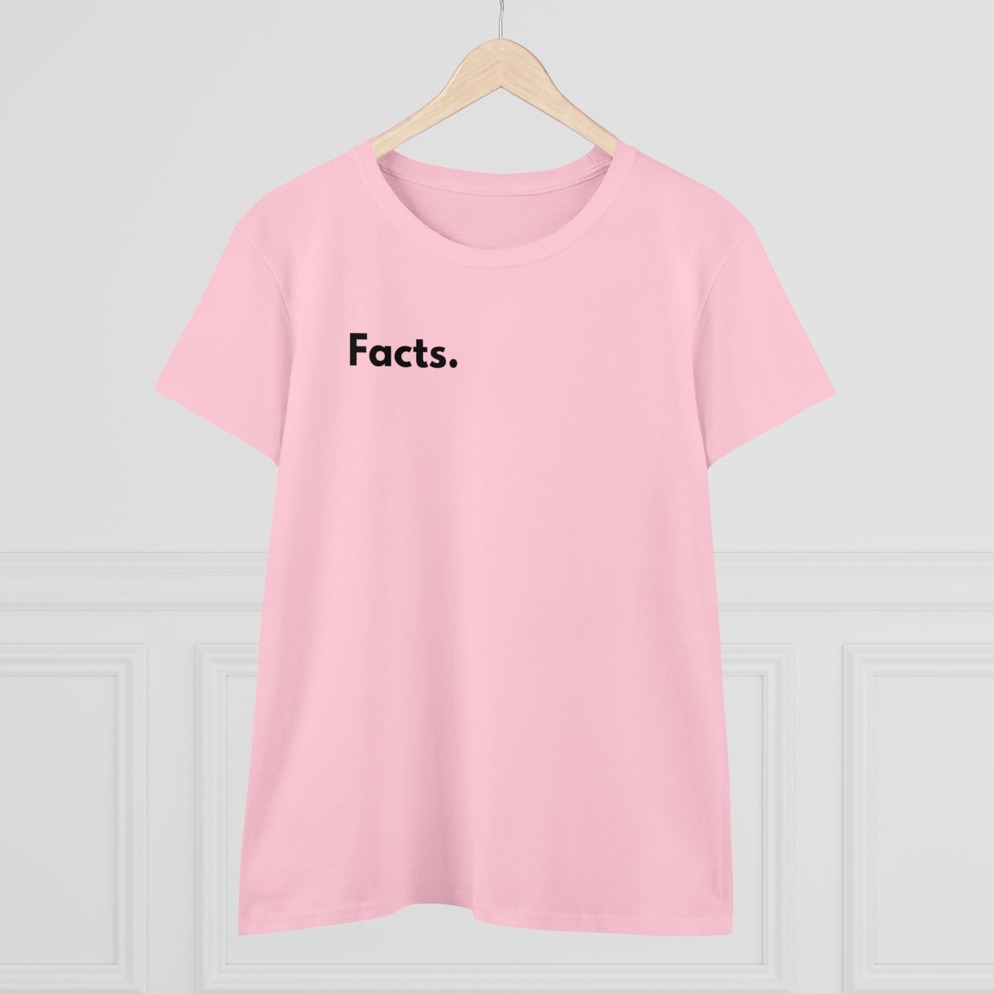 Facts Women's Midweight Cotton Tshirt