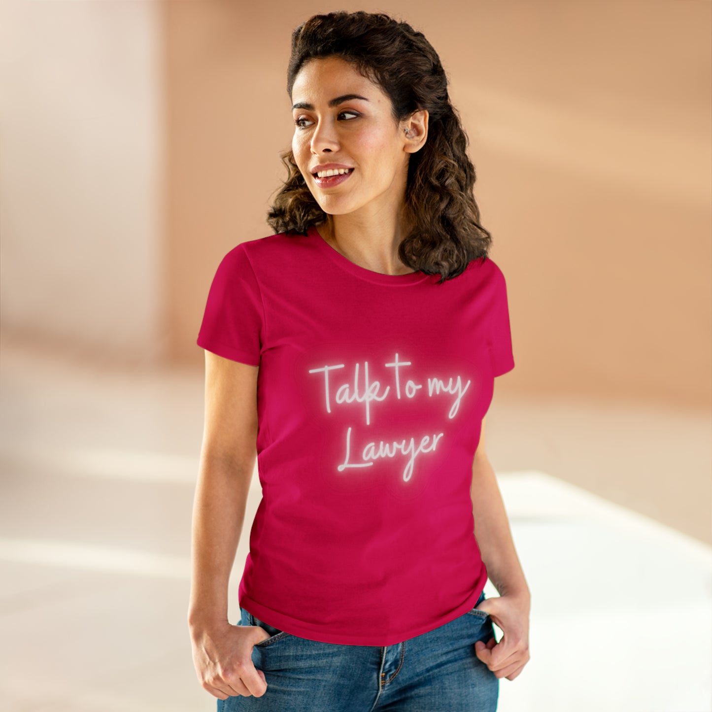 Talk To My Lawyer! Women's Midweight Cotton Tshirt