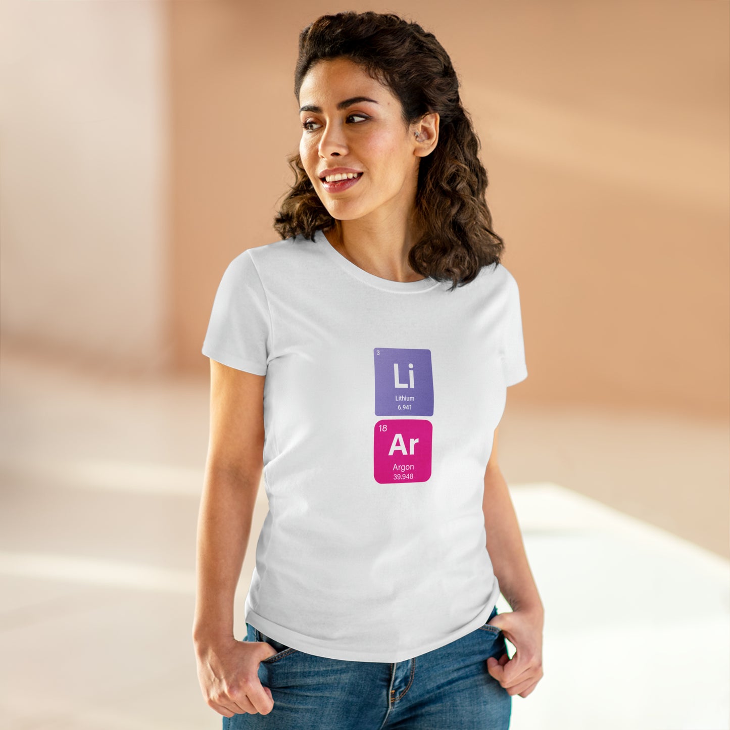 True Liar Bold Chemistry Women's Midweight Cotton Tshirt