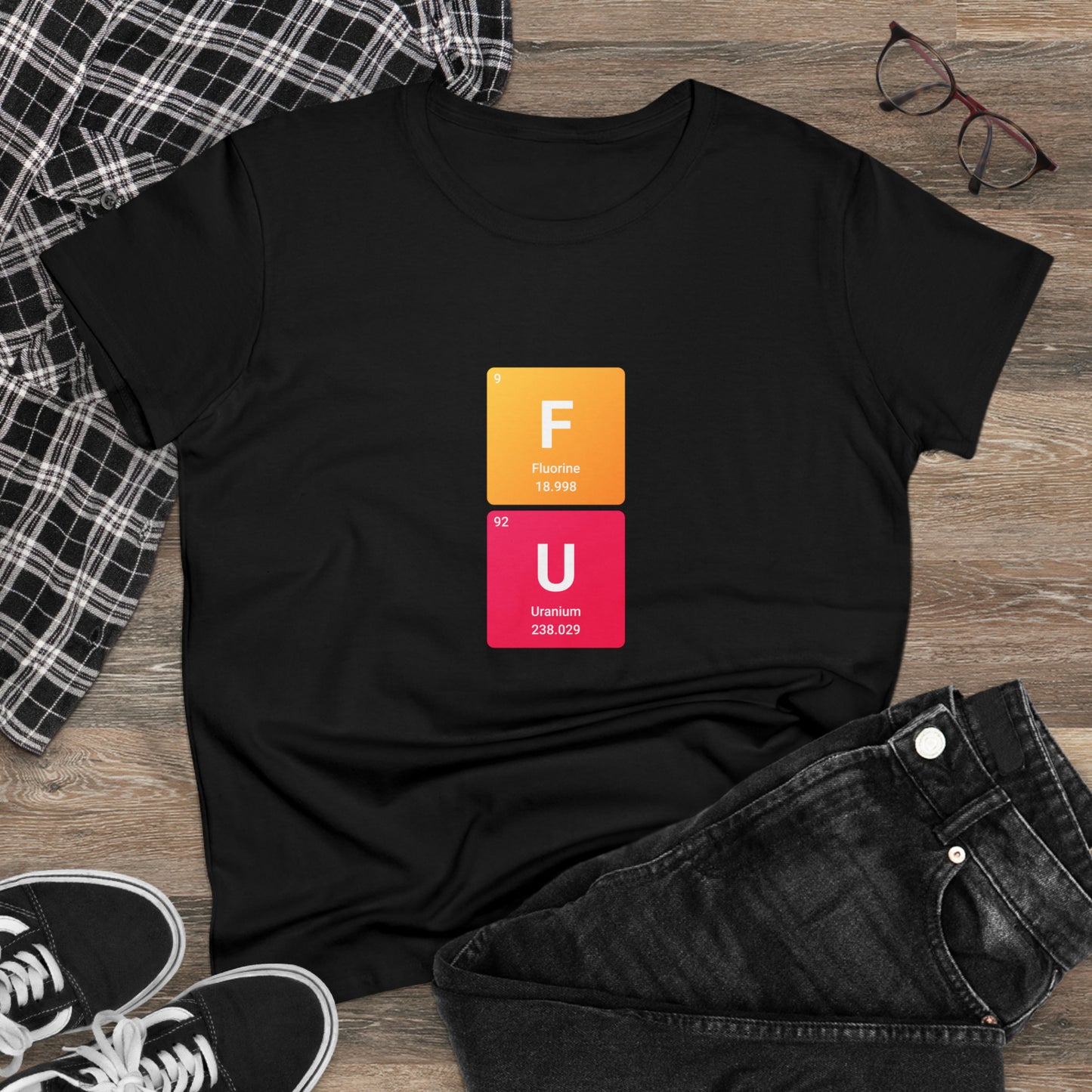 FU Bold Chemistry Women's Midweight Cotton Tshirt