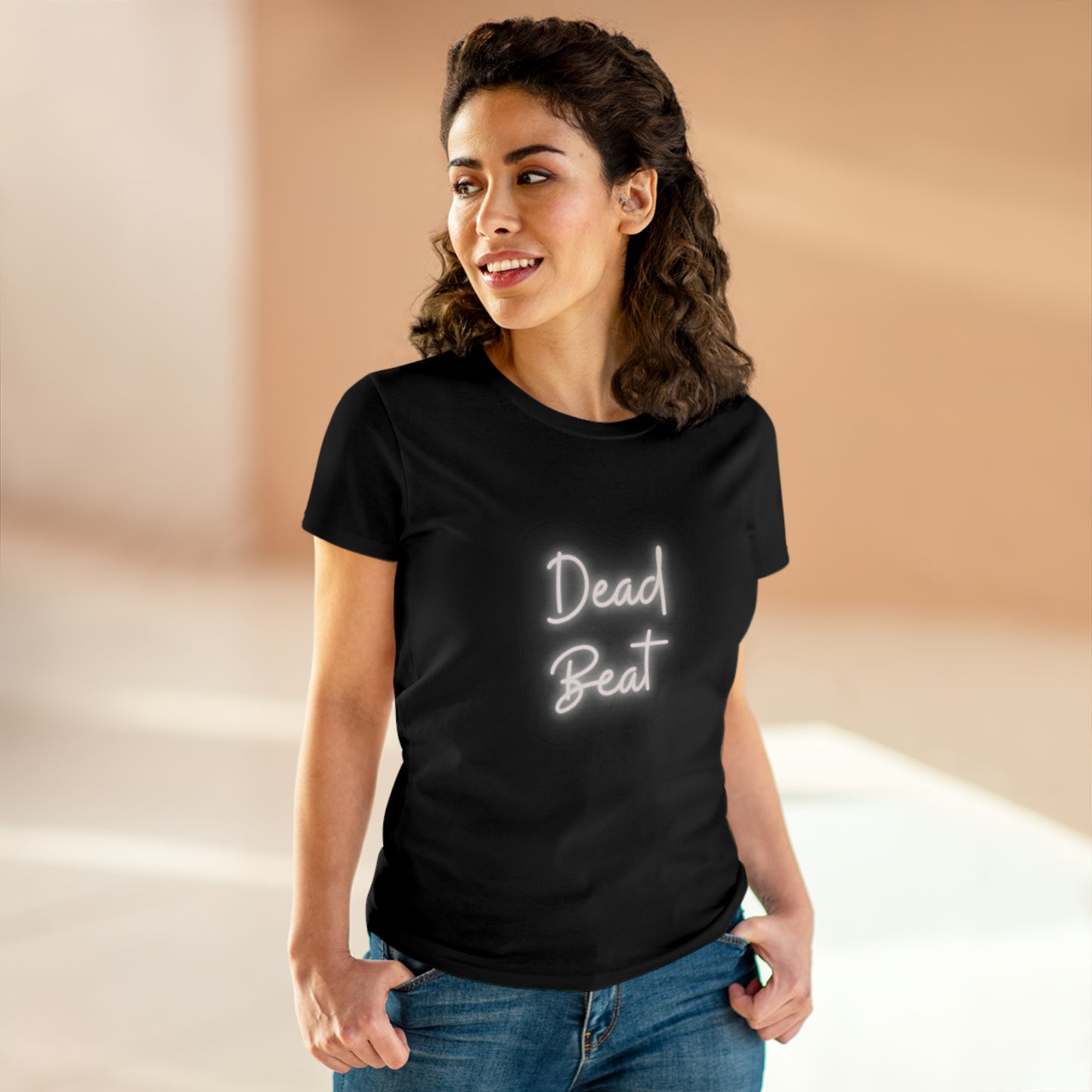 Dead Beat Women's Midweight Cotton Tshirt