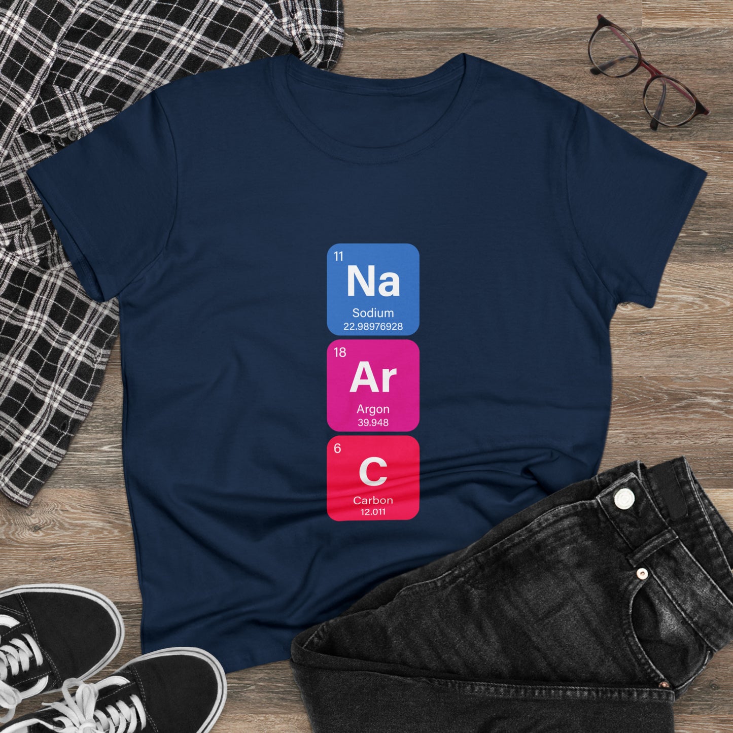 Narcissist Bold Chemistry Women's Midweight Cotton Tshirt