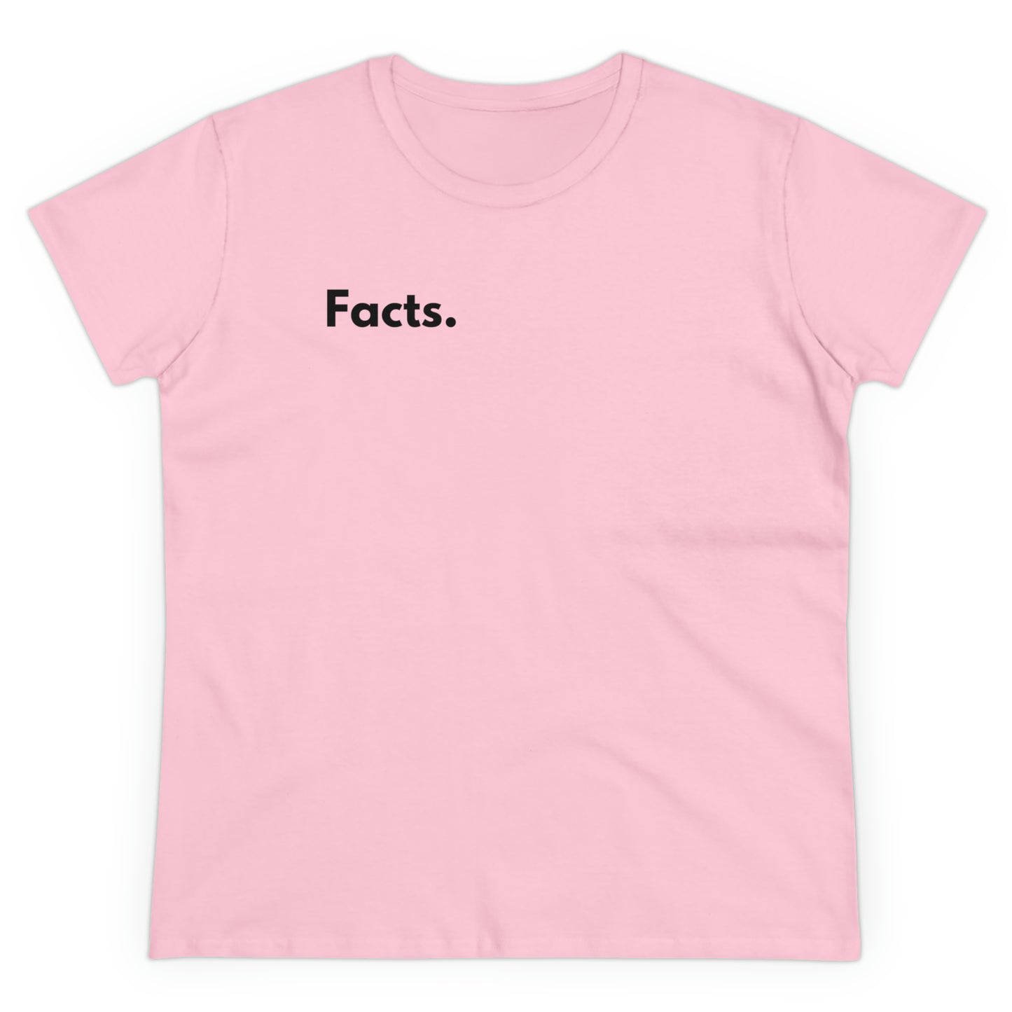 Facts Women's Midweight Cotton Tshirt