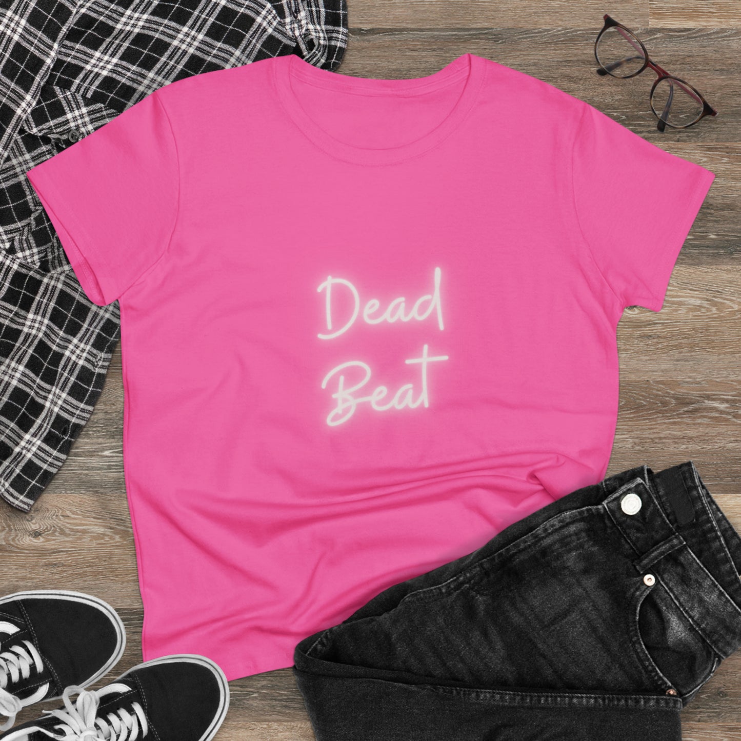 Dead Beat Women's Midweight Cotton Tshirt