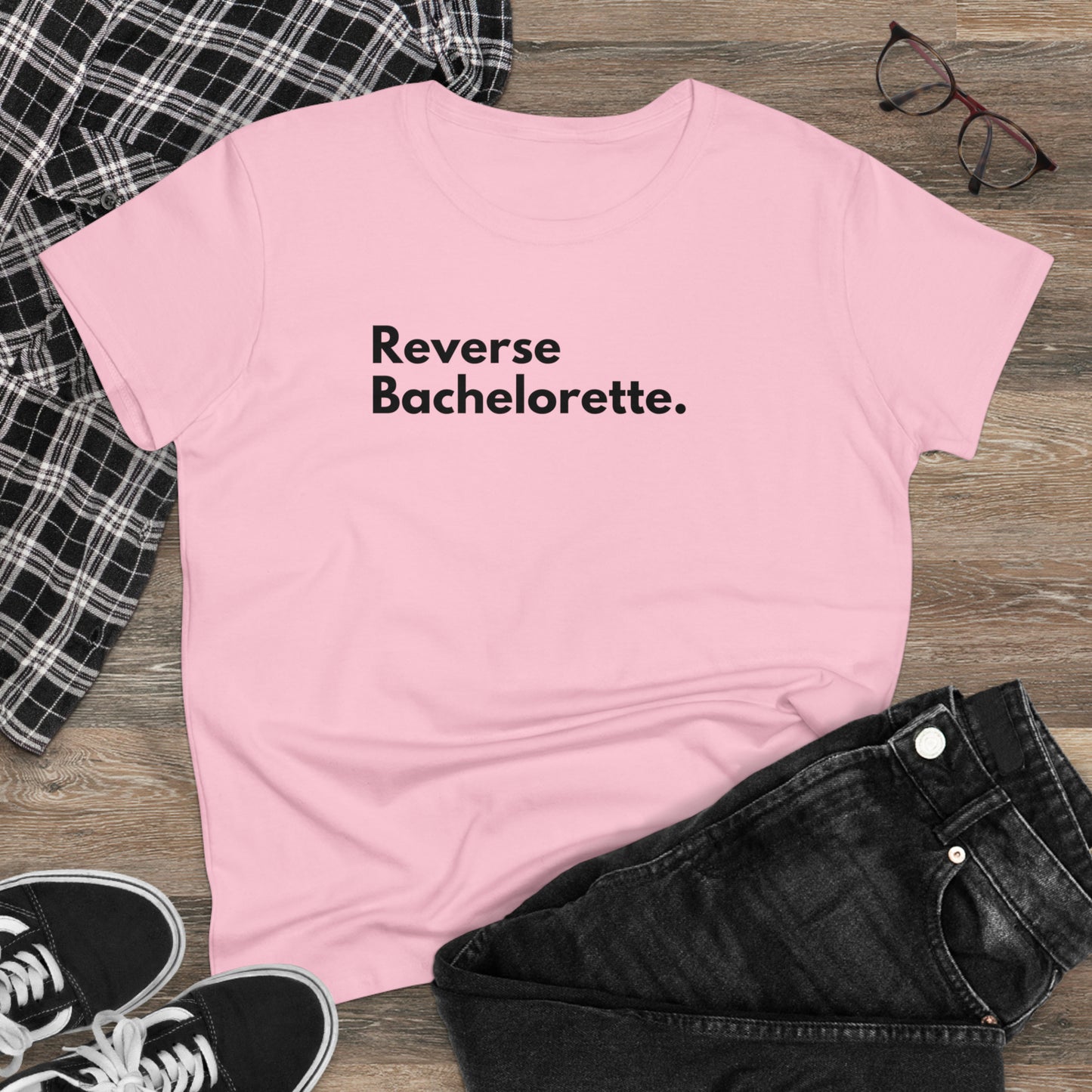 Divorce Party 'Reverse' Women's Midweight Cotton Tshirt