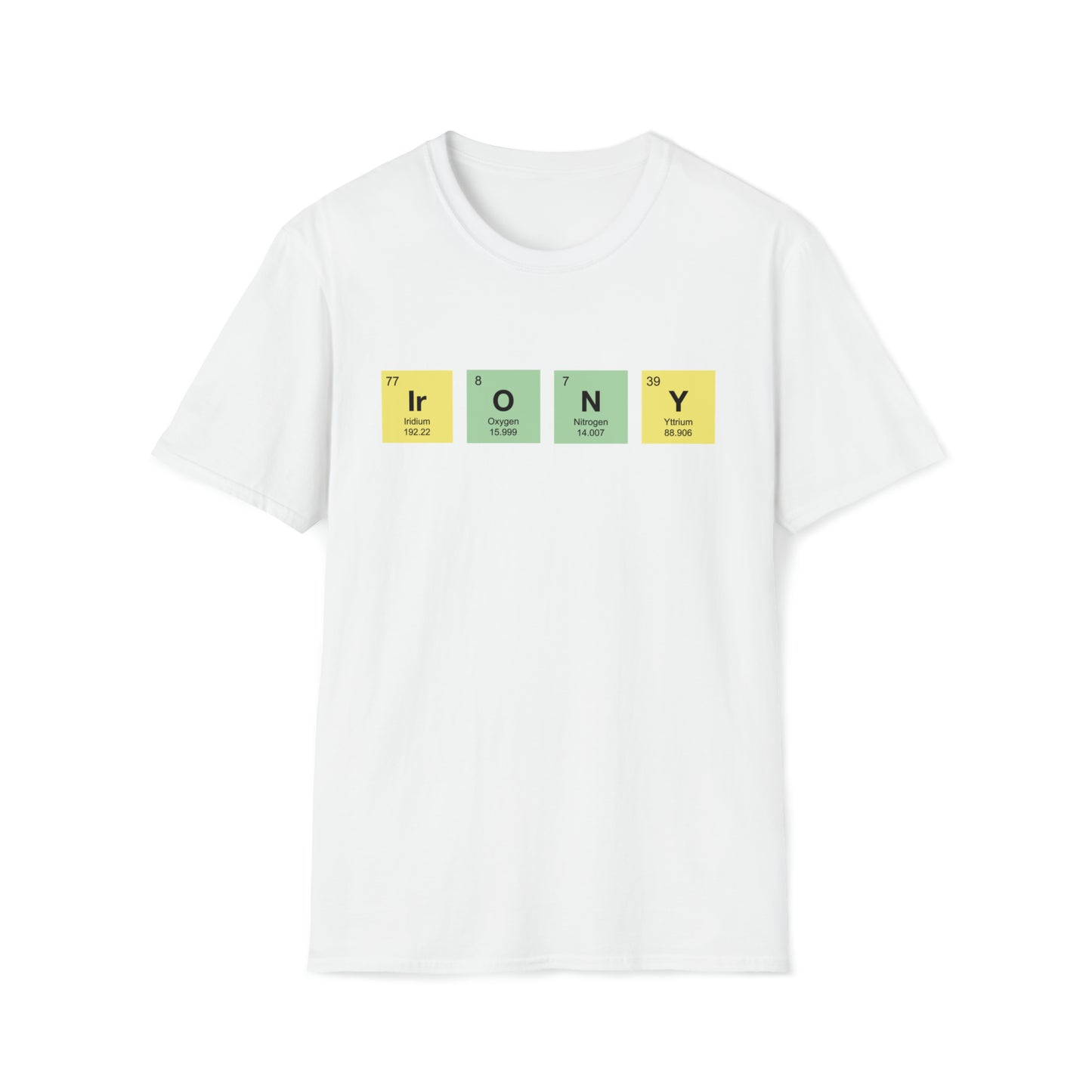 Irony Chemistry Adult Softstyle Tshirt