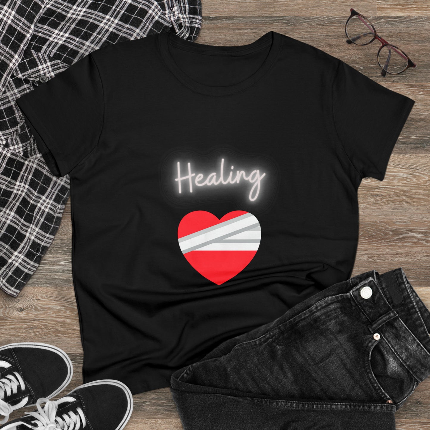 Healing Women's Midweight Cotton Tshirt