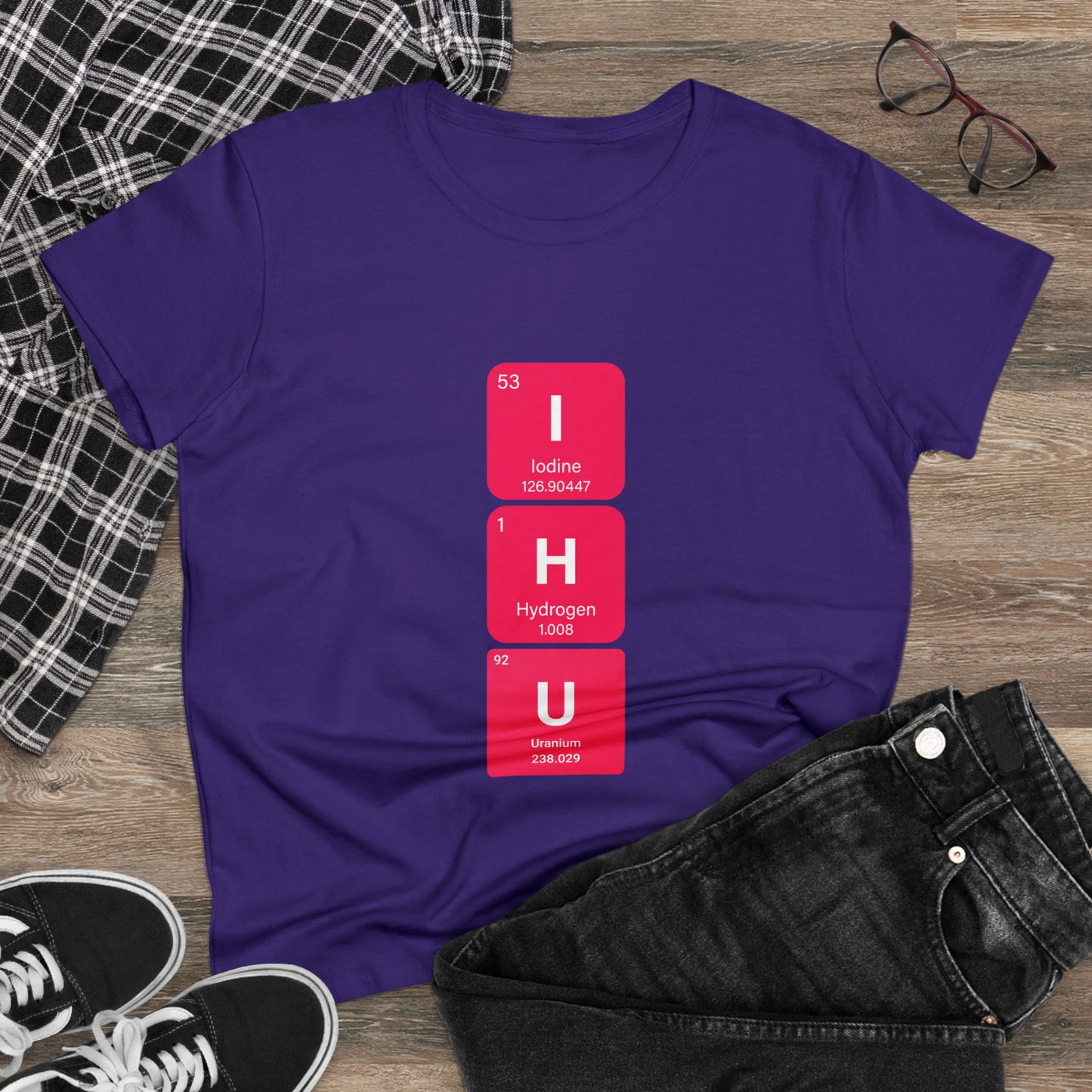 IHU Bold Chemistry Women's Midweight Cotton Tshirt