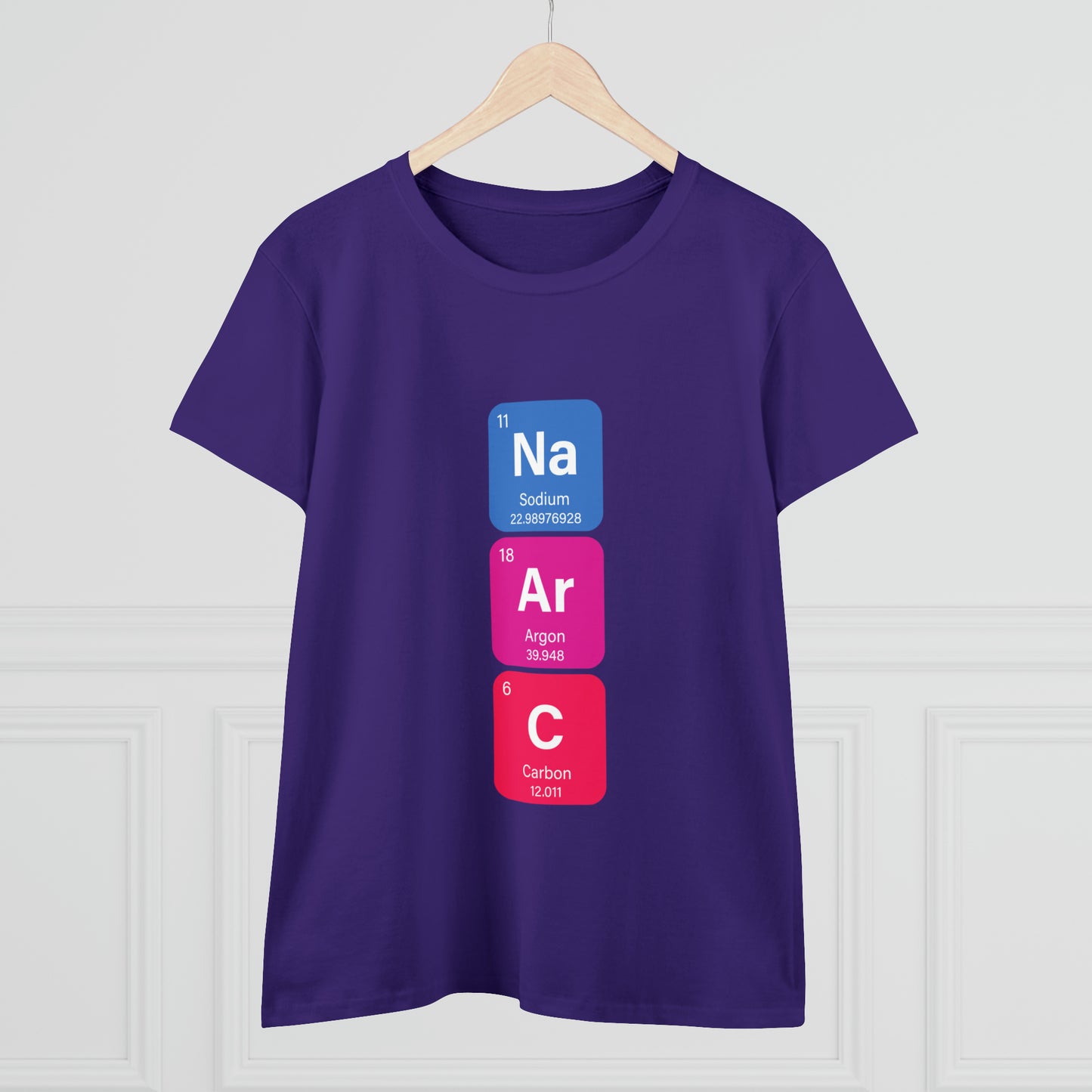 Narcissist Bold Chemistry Women's Midweight Cotton Tshirt