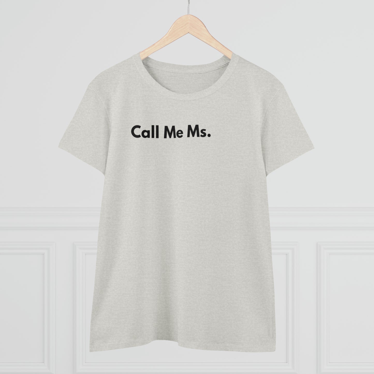 Divorce Party Call Me Ms. Women's Midweight Cotton Tshirt