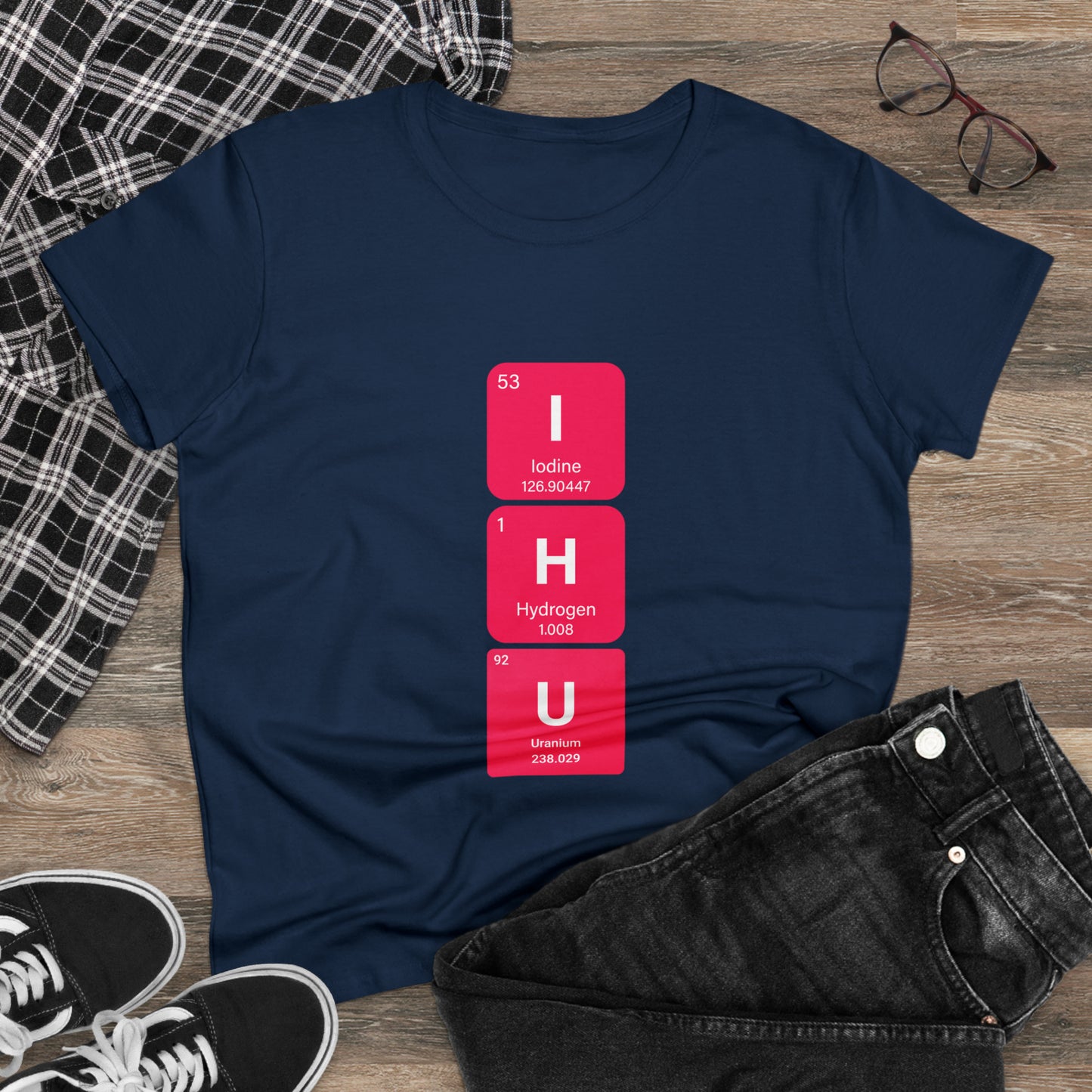 IHU Bold Chemistry Women's Midweight Cotton Tshirt