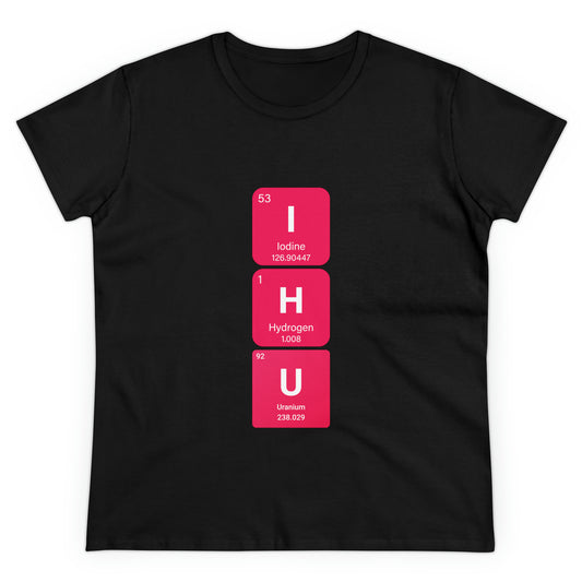 IHU Bold Chemistry Women's Midweight Cotton Tshirt