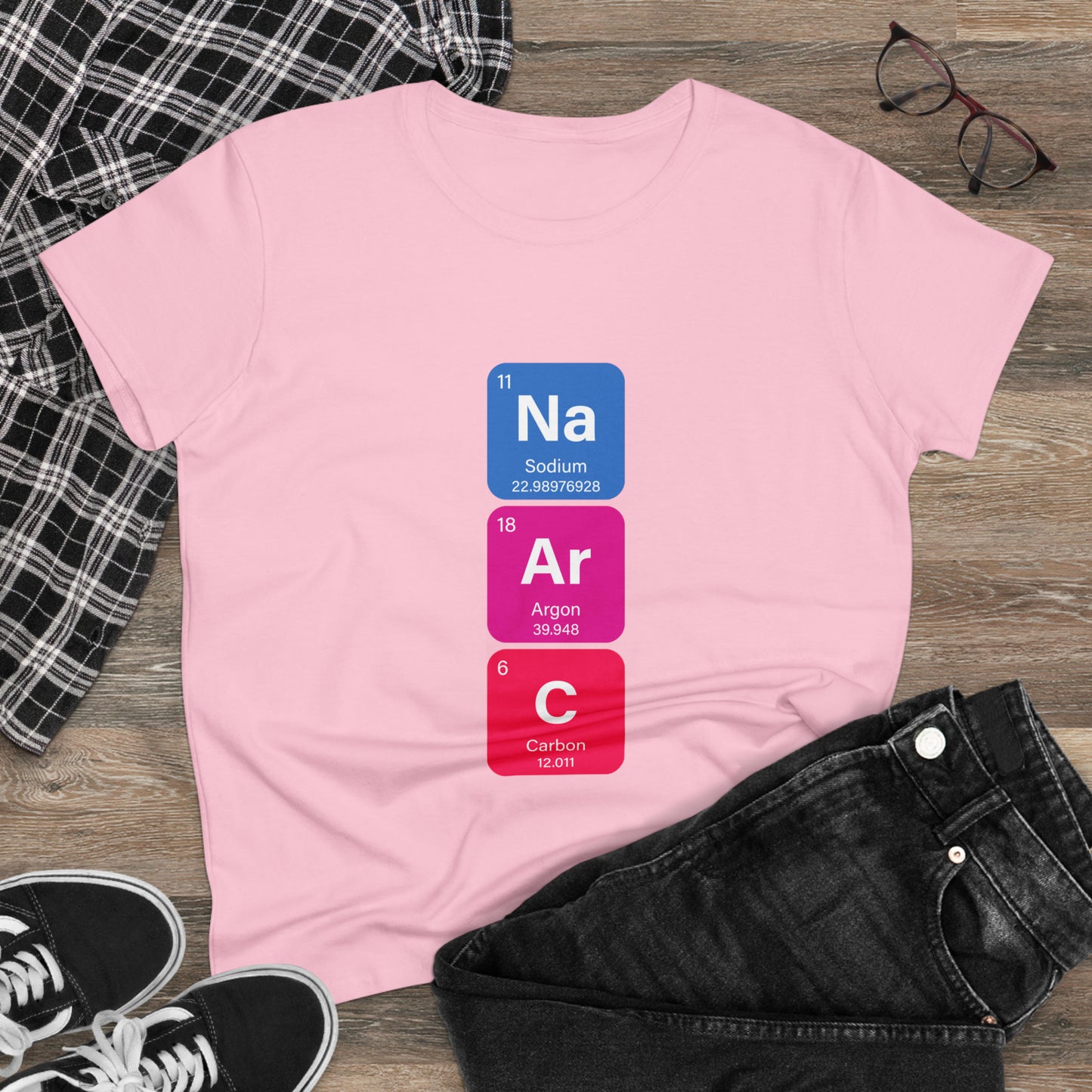 Narcissist Bold Chemistry Women's Midweight Cotton Tshirt