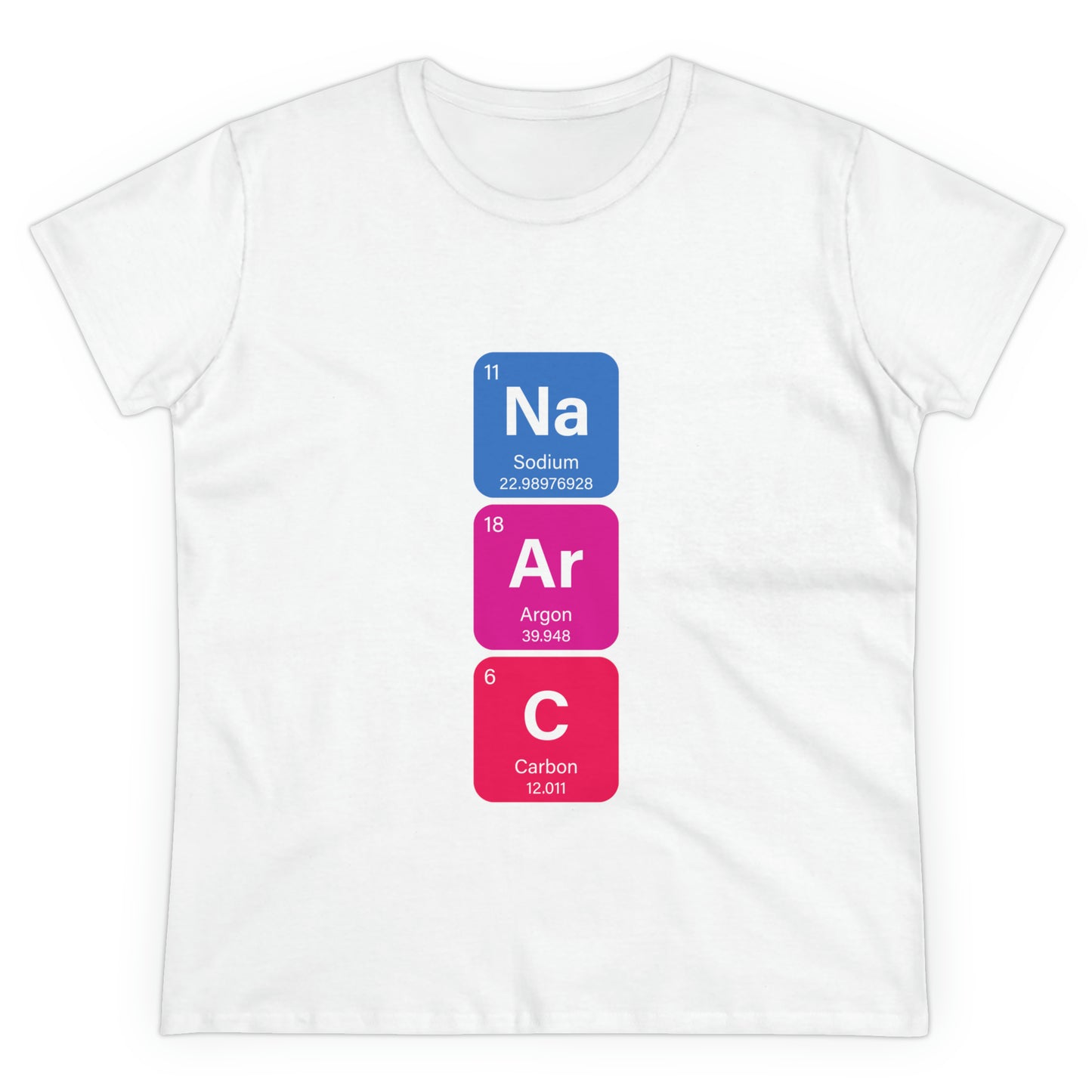 Narcissist Bold Chemistry Women's Midweight Cotton Tshirt